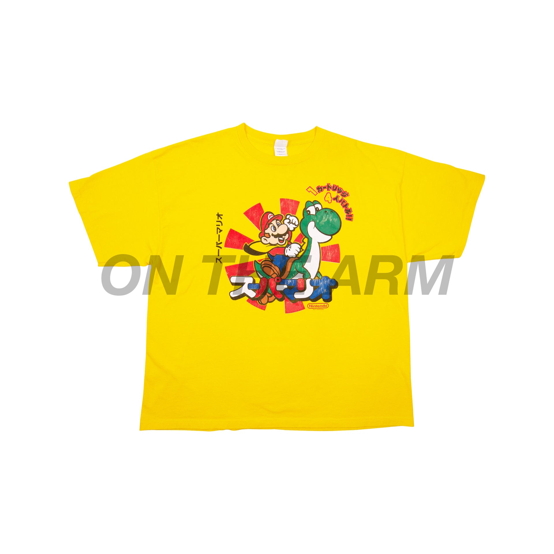 Vintage Yellow Japanese Super Mario Tee