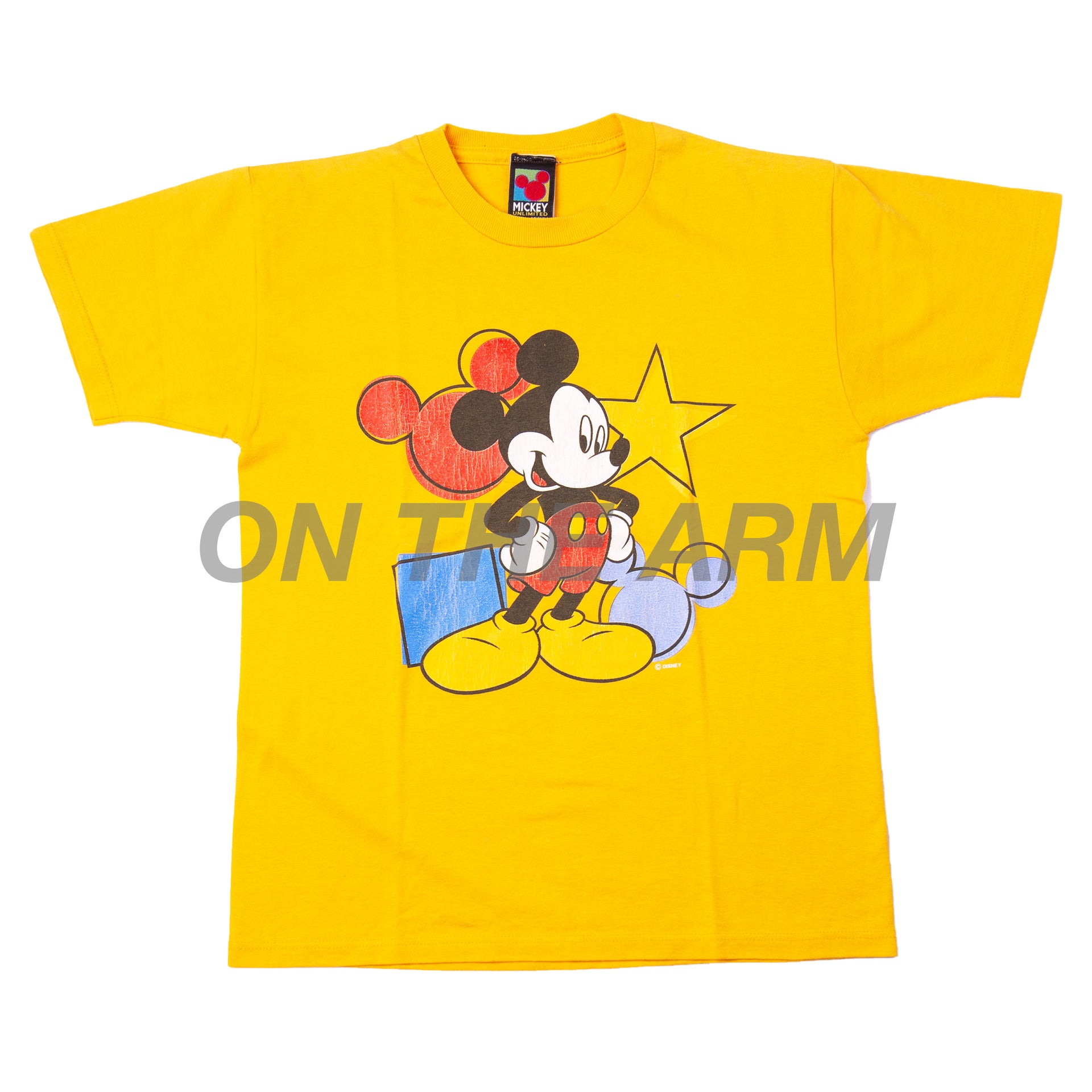 Vintage Yellow Mickey Mouse Shapes Tee