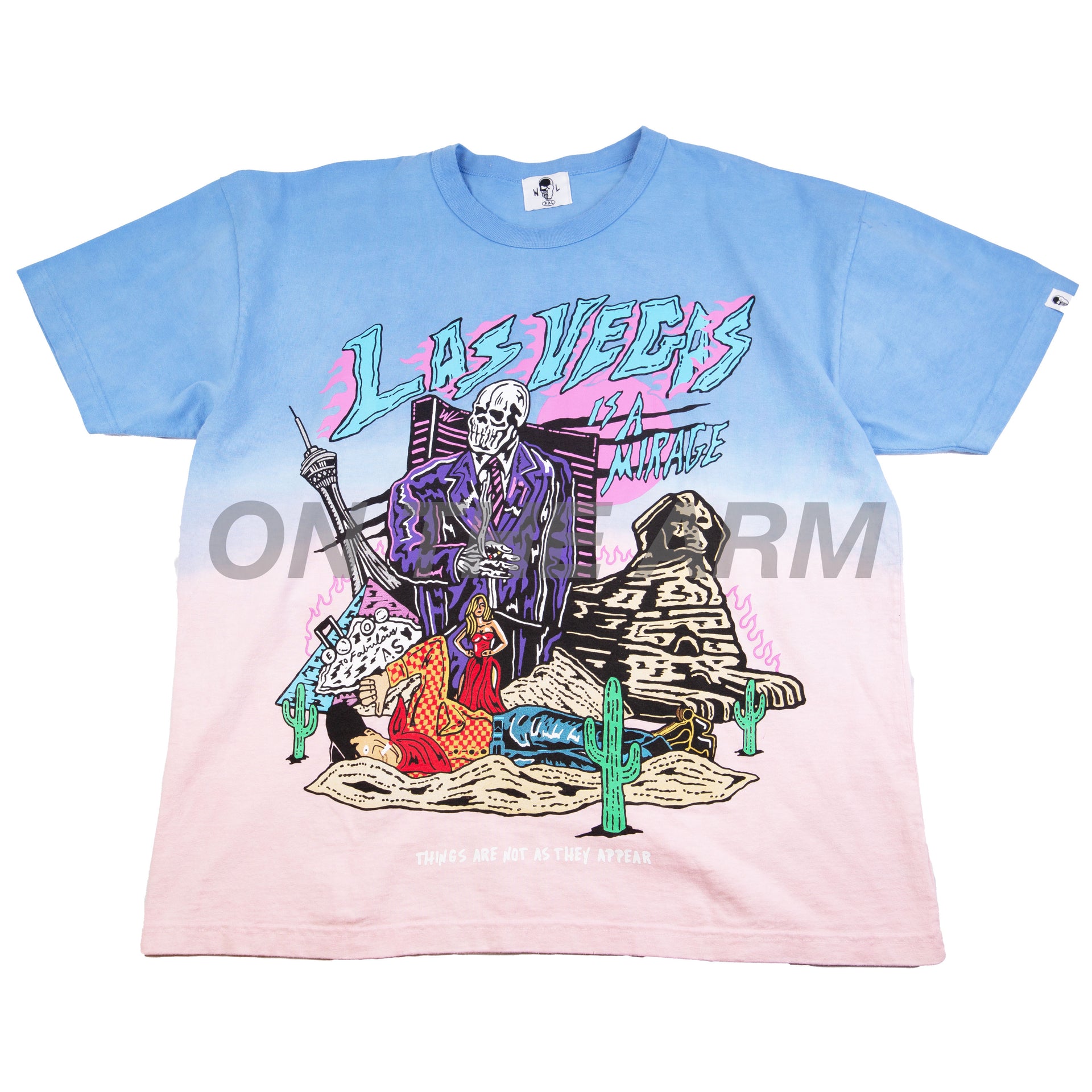 Warren Lotas Blue Dyed Las Vegas Tee