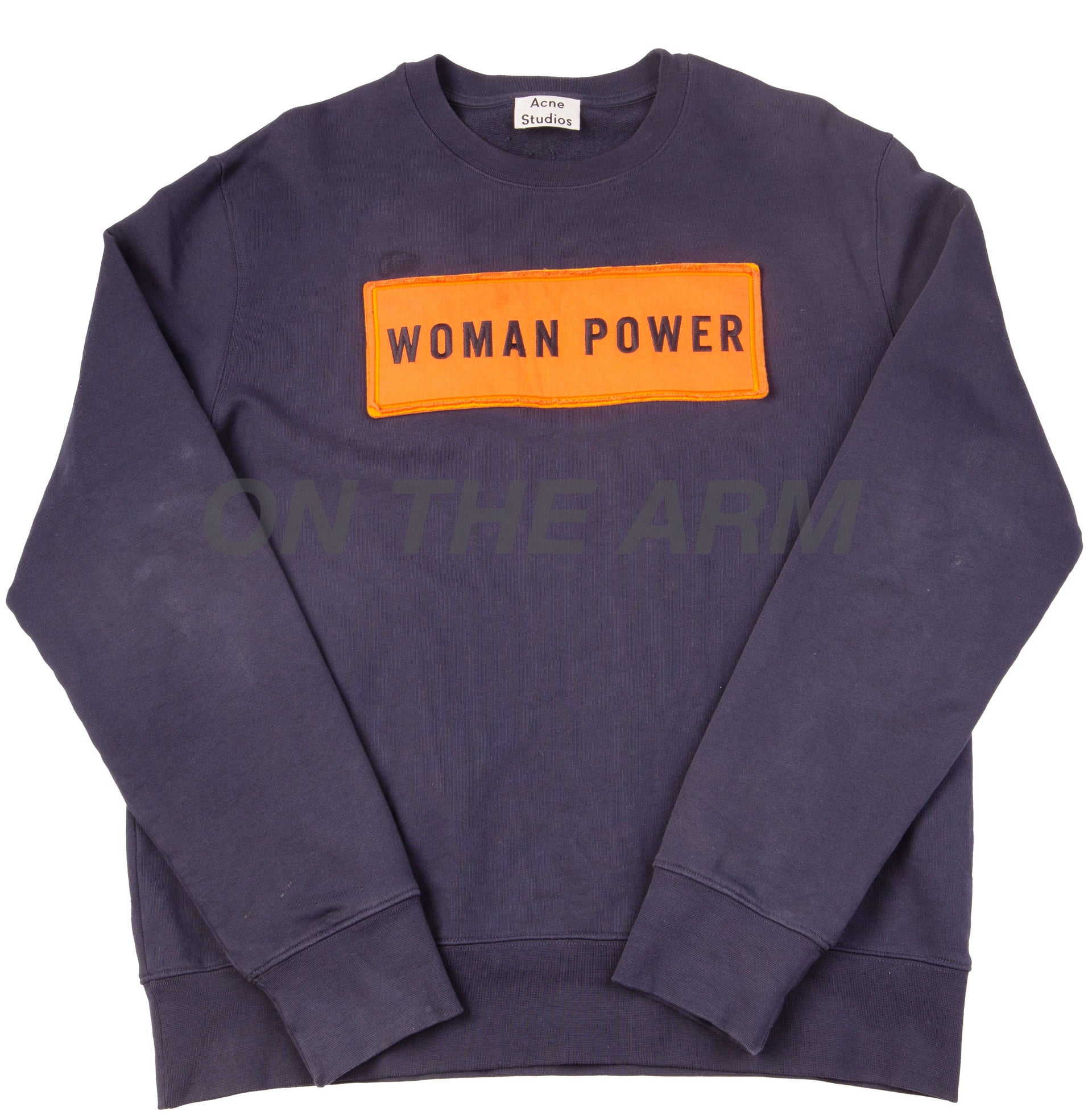 Acne Studios Navy Woman Power Crew USED