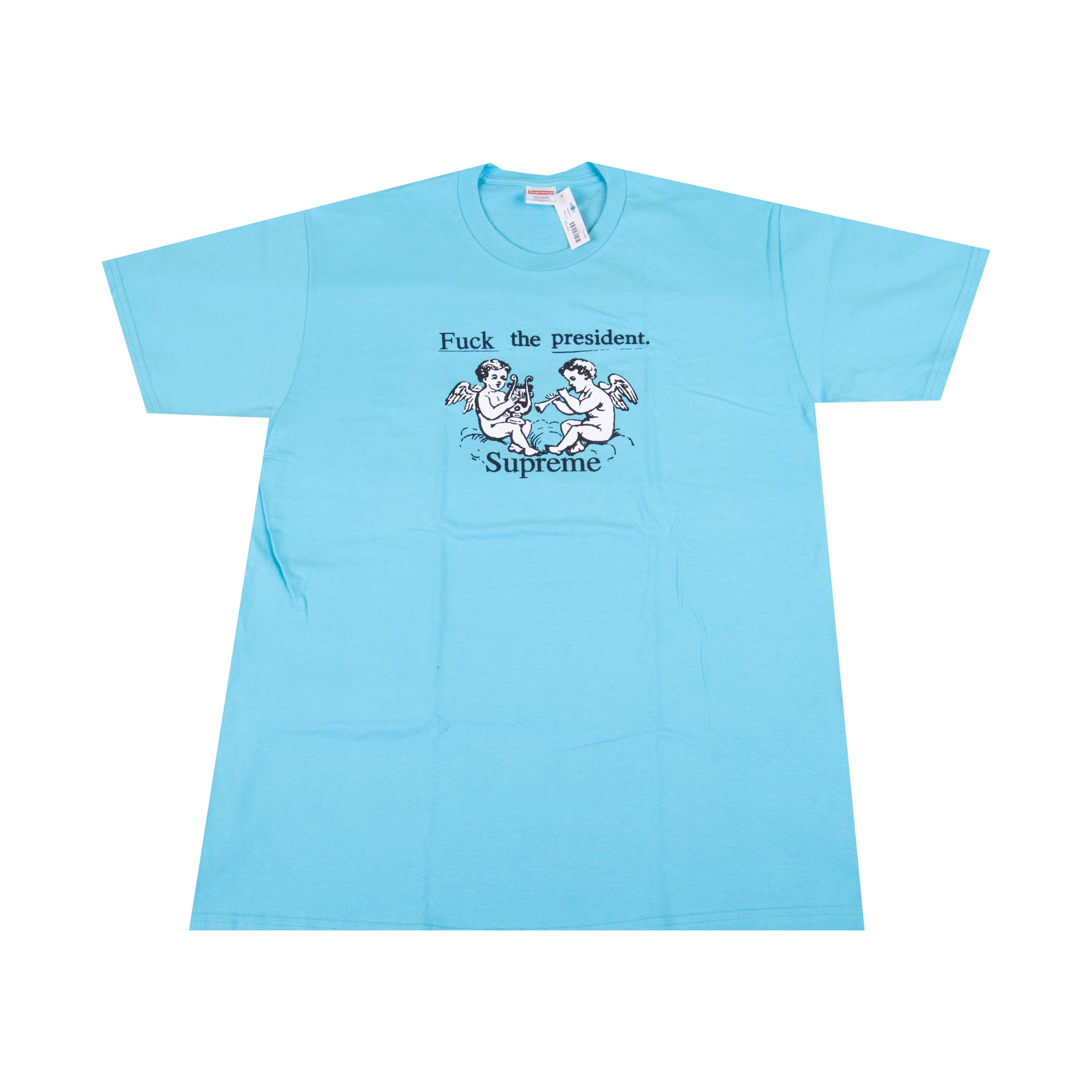 Supreme Aqua Fuck The President Tee