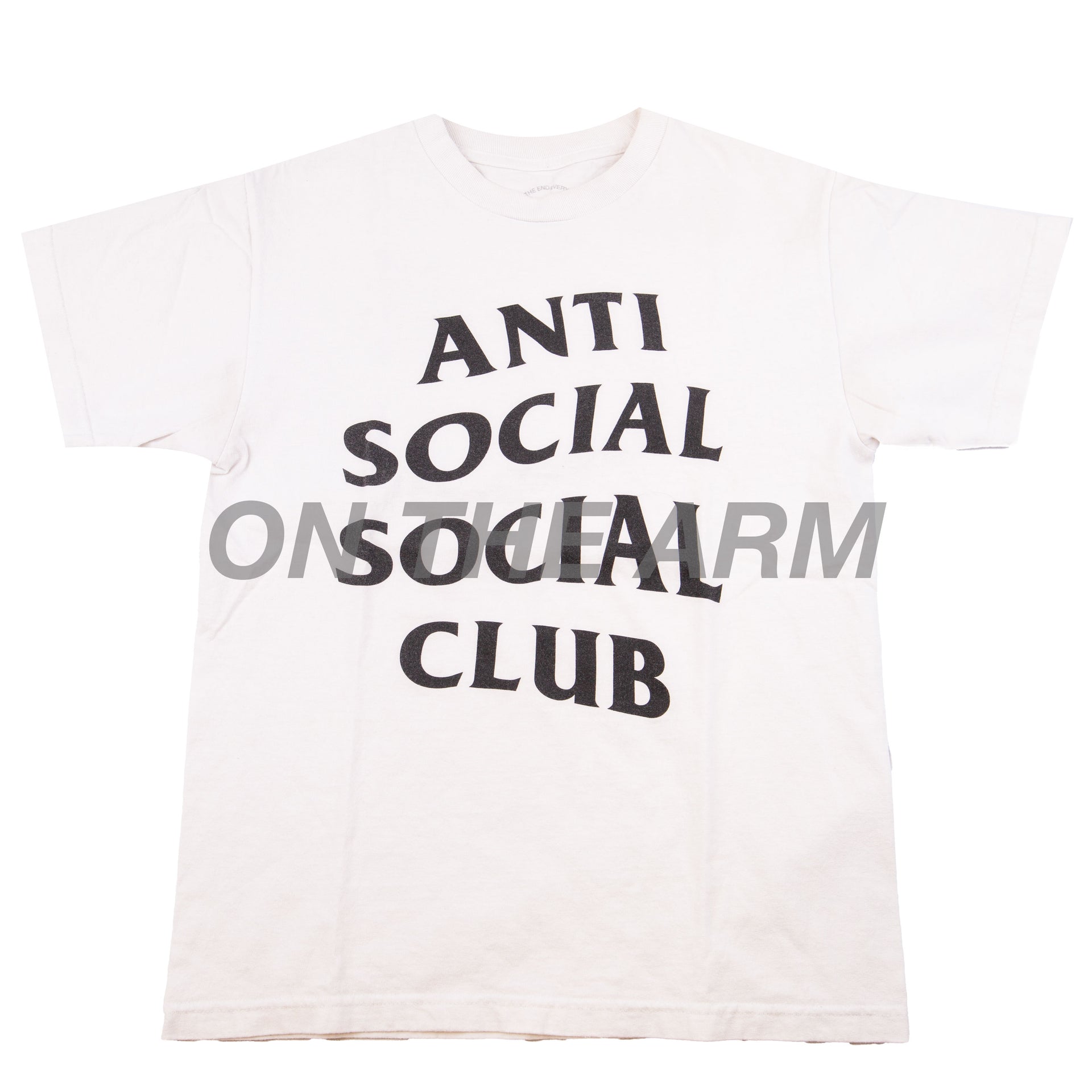 Anti Social Social Club White Backwards Tee PRE-OWNED