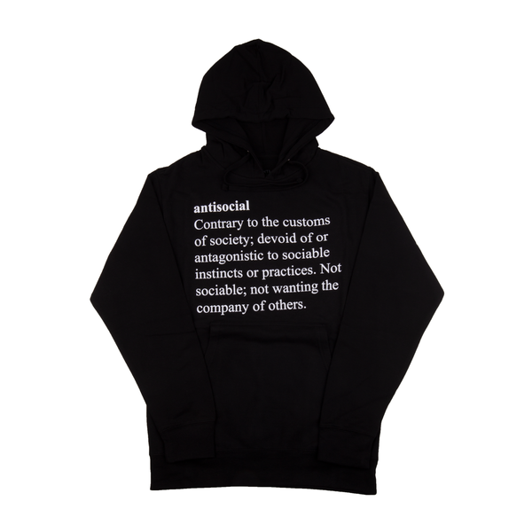 Anti Social Social Club Black Meanings Hoodie