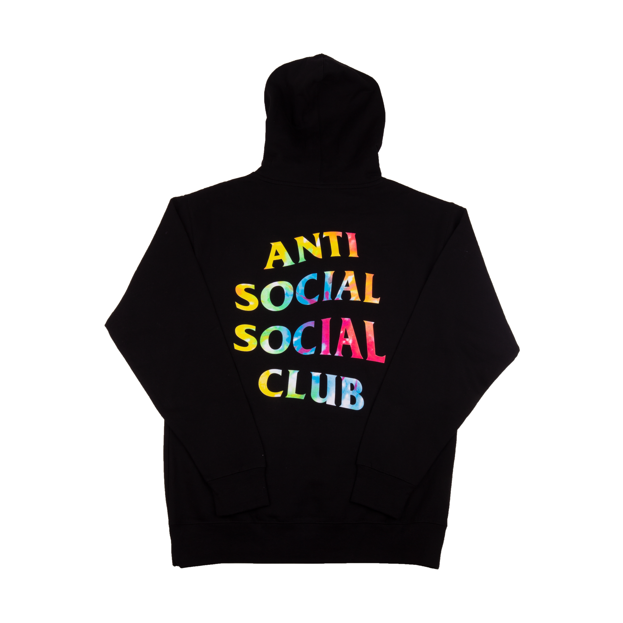 Anti Social Social Club Black Thai Dye Hoodie On The Arm