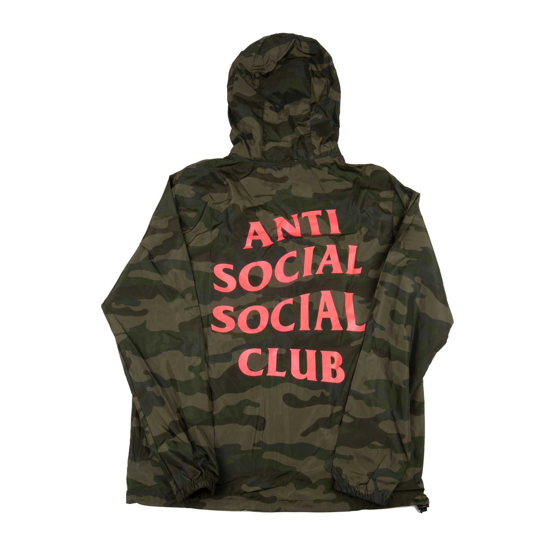 Anti Social Social Club Camo Hooded Zip Up Jacket