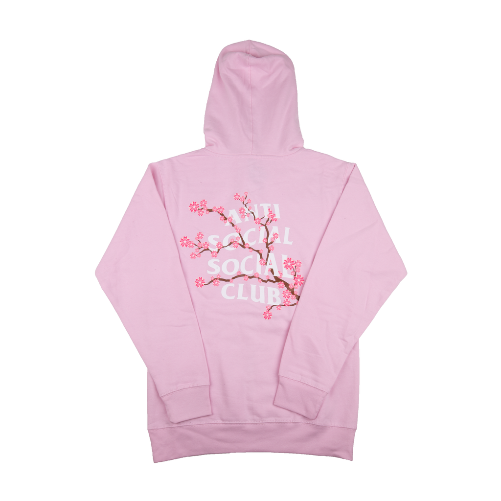 Depop Anti Social Social Club Pink Cherry Blossom Hoodie Anti