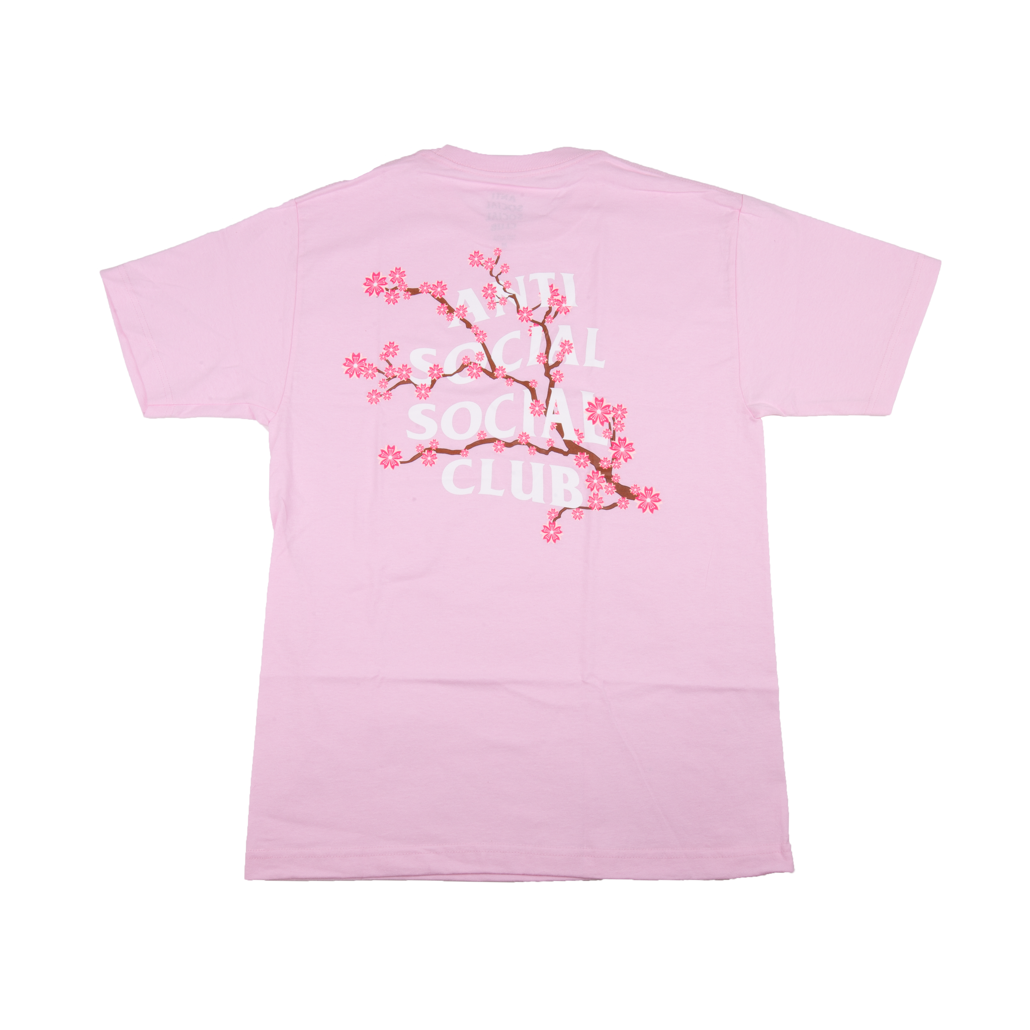 Anti Social Social Club Pink Cherry Blossom Tee On The Arm