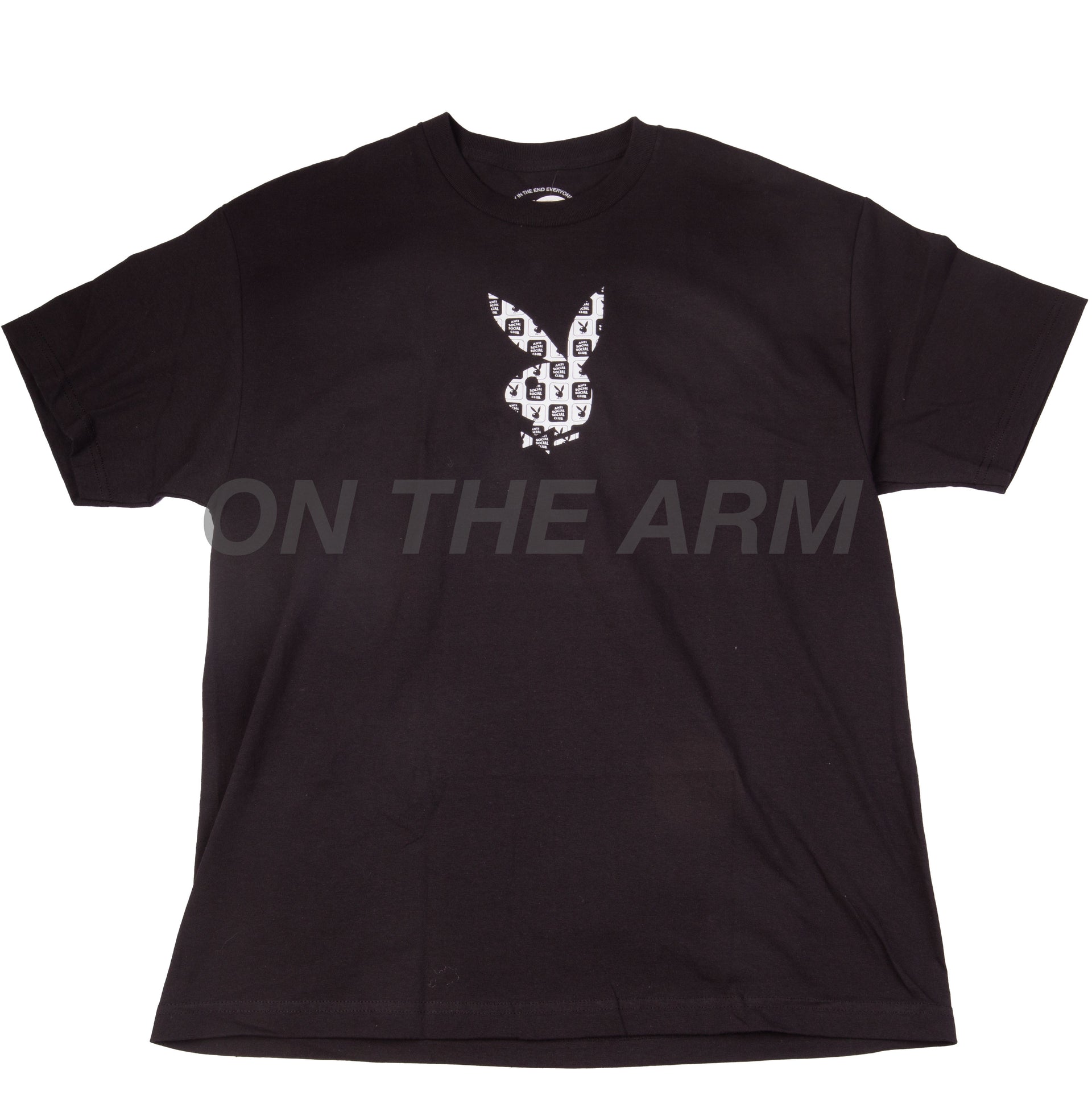 Anti Social Social Club Black Playboy Checkered Tee