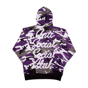 Anti Social Social Club Purple Options Camo Hoodie
