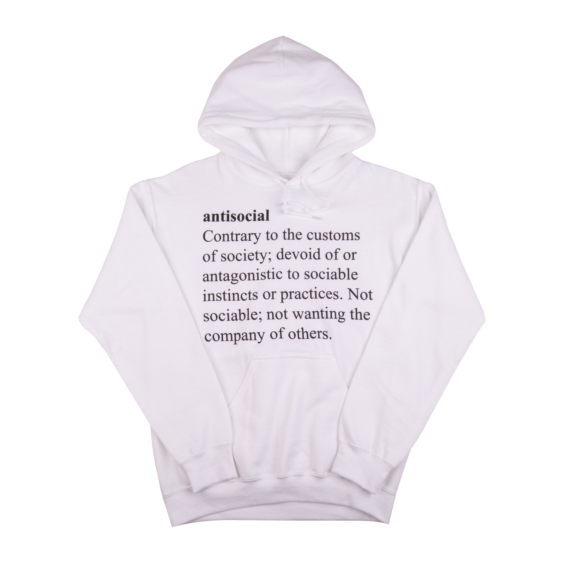 Anti Social Social Club White Meanings Hoodie