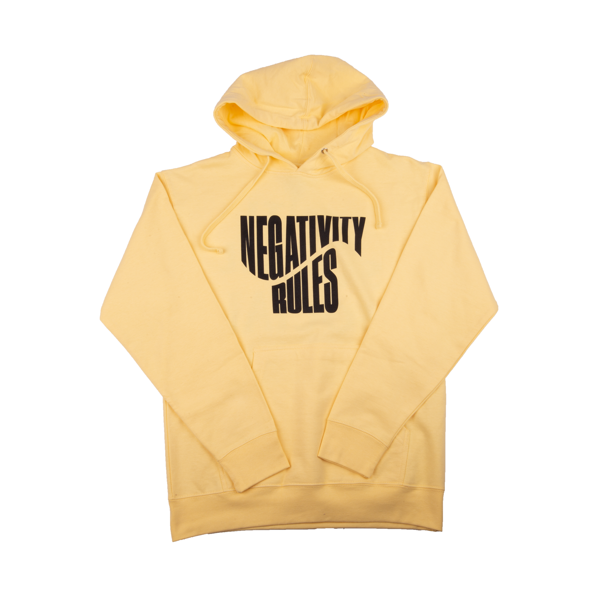Anti Social Social Club Yellow Negativity Rules Hoodie