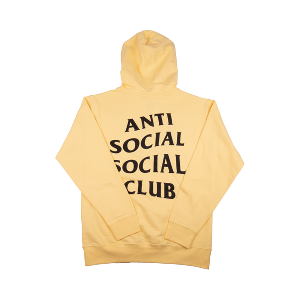 Anti Social Social Club Yellow Negativity Rules Hoodie