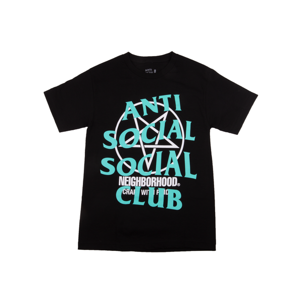 Anti Social Social Club Black Neighborhood Logo Tee