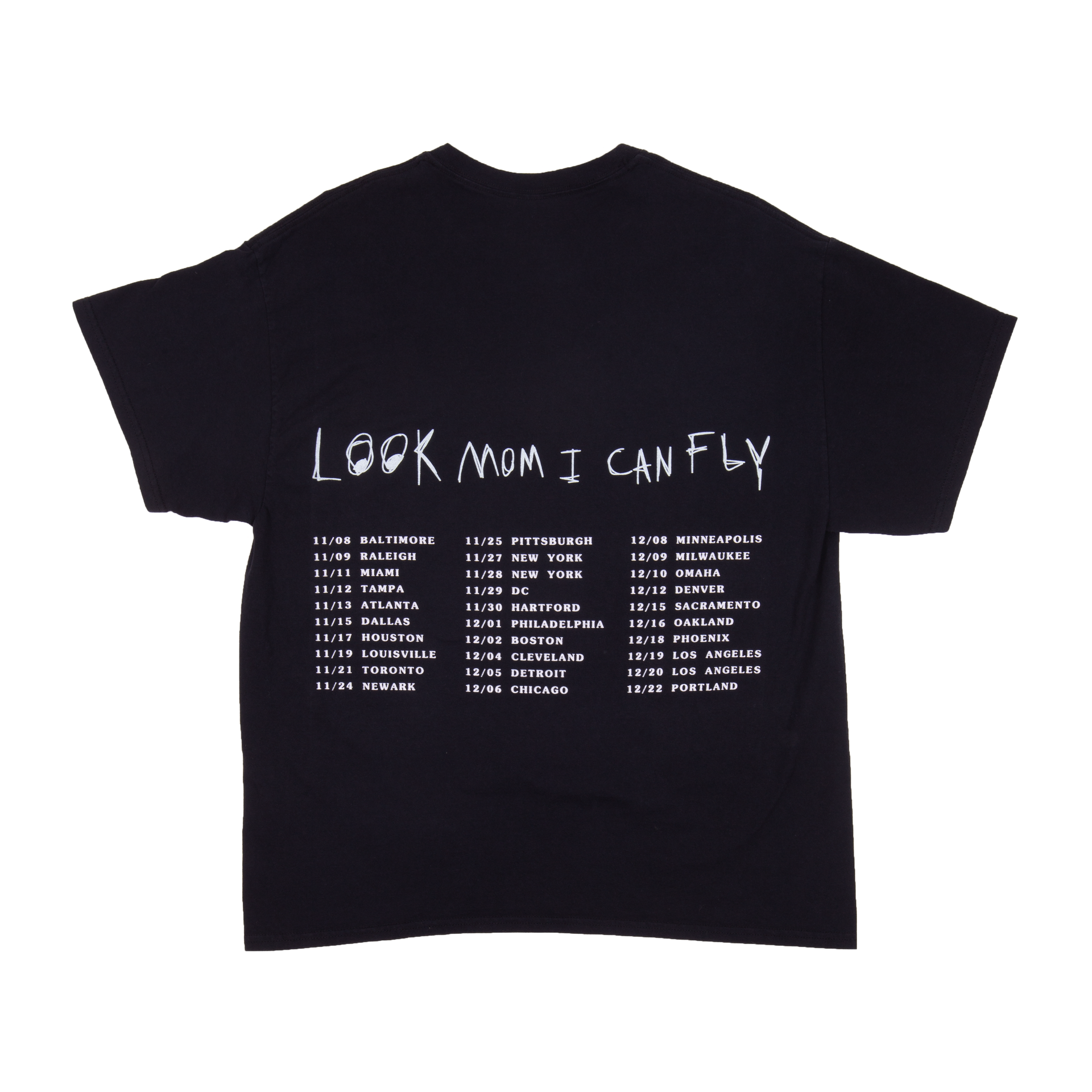 Astroworld Black Wish You Were Here Tee