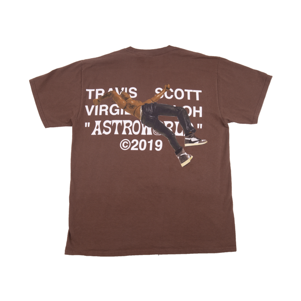 Travis Scott Off-White Virgil Abloh Brown Tee