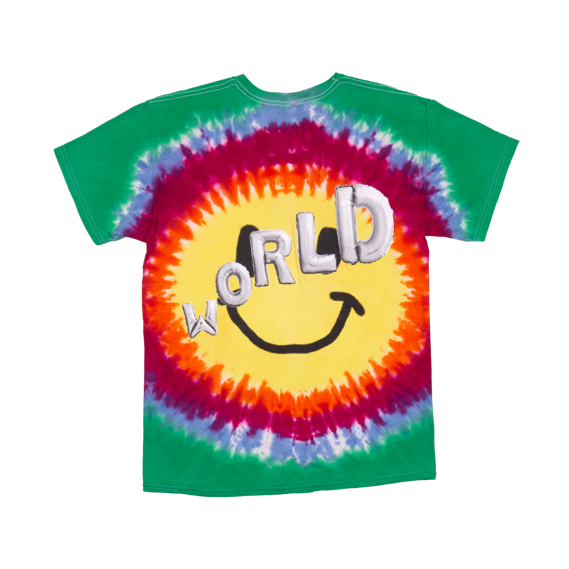 Astroworld Green Tie Dye Smiley Tee