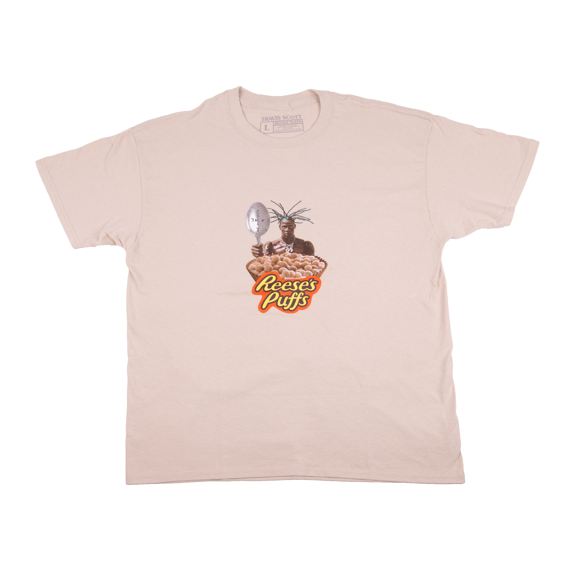 Travis Scott Khaki Reese's Puffs Tee