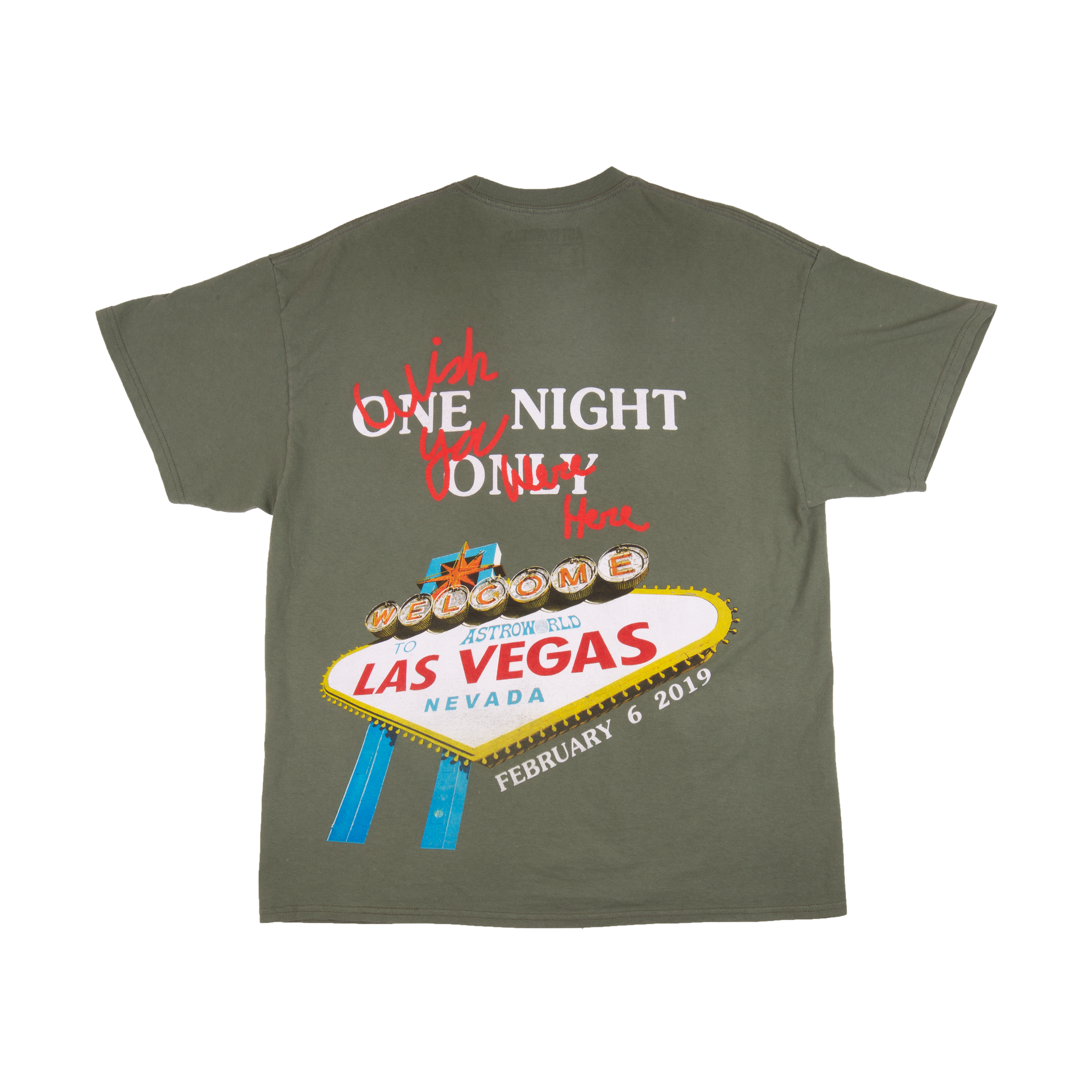 Astroworld Olive Las Vegas Tee