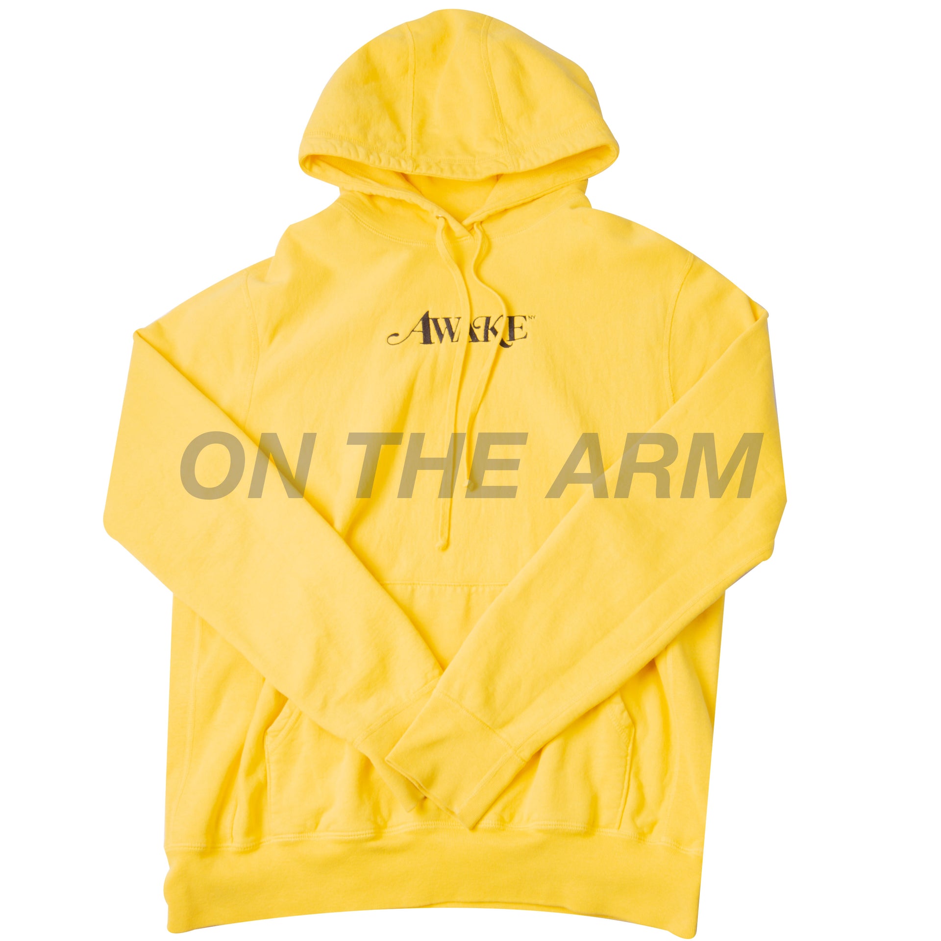 AWAKE Yellow Logo Hoodie USED