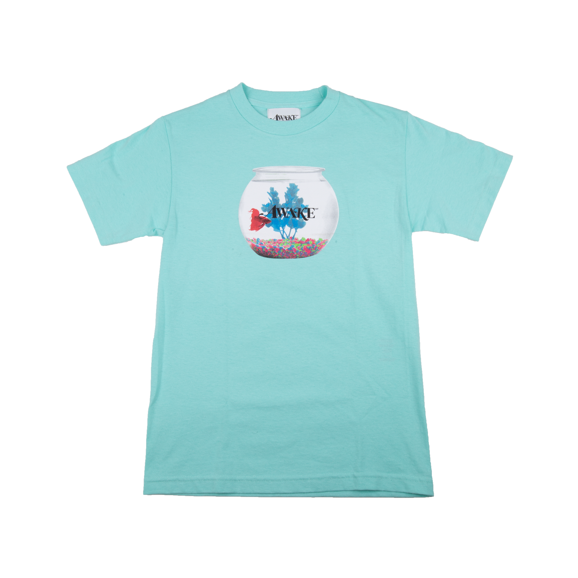 Awake Teal Fishbowl Tee