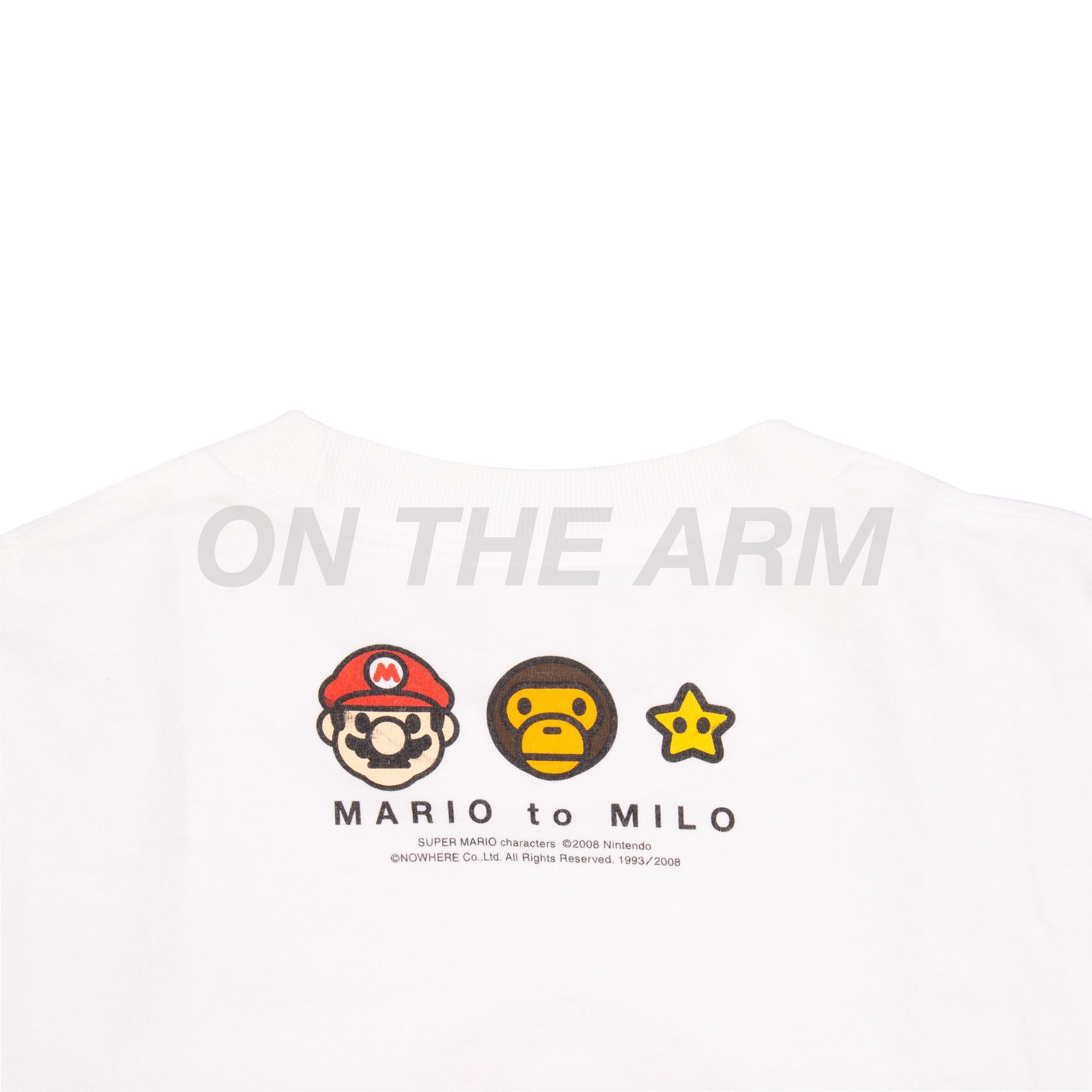 Bape White Baby Milo Mario Tee USED