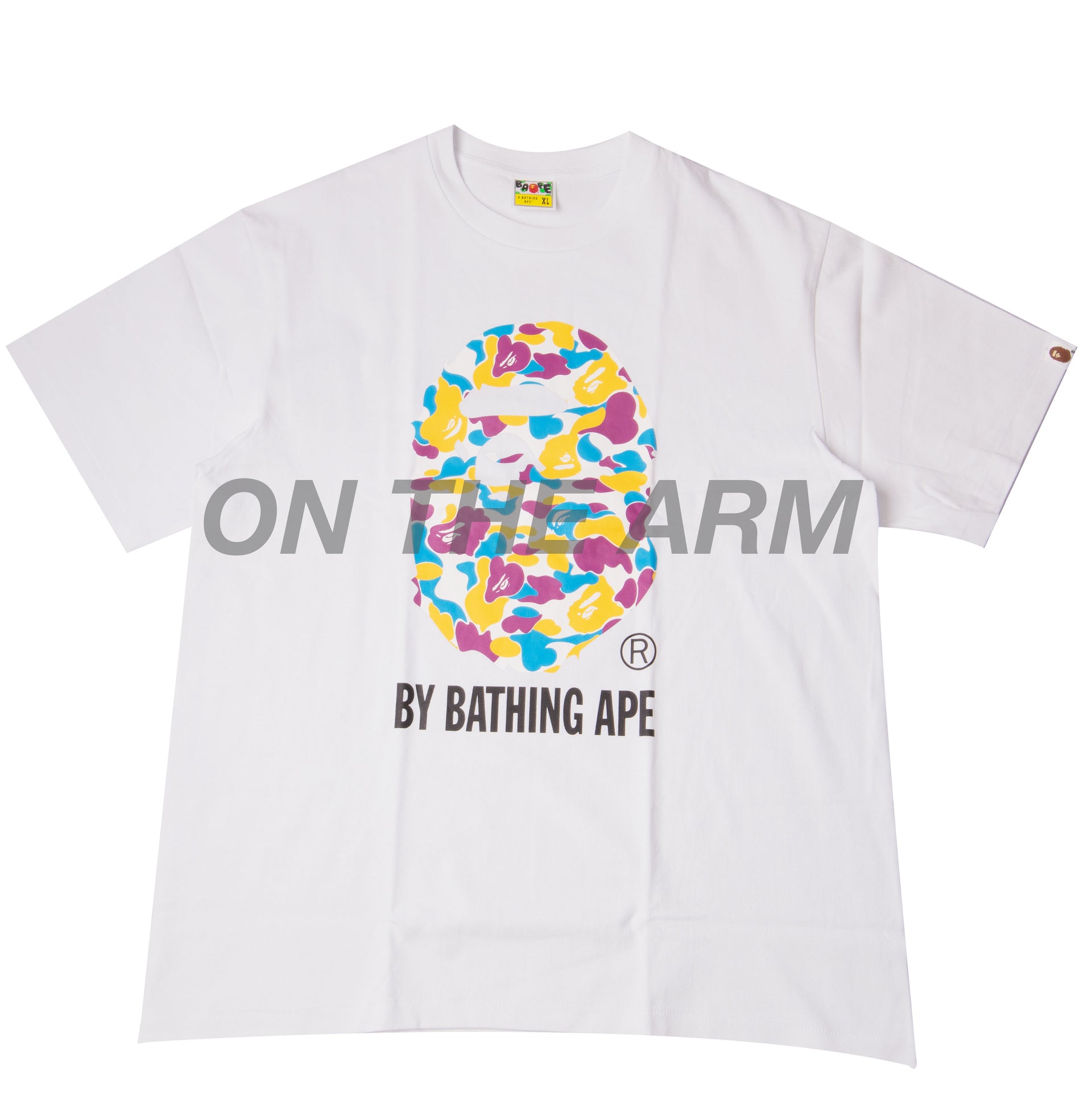 Bape Los Angeles White/Multi Camo By Bathing Ape Tee