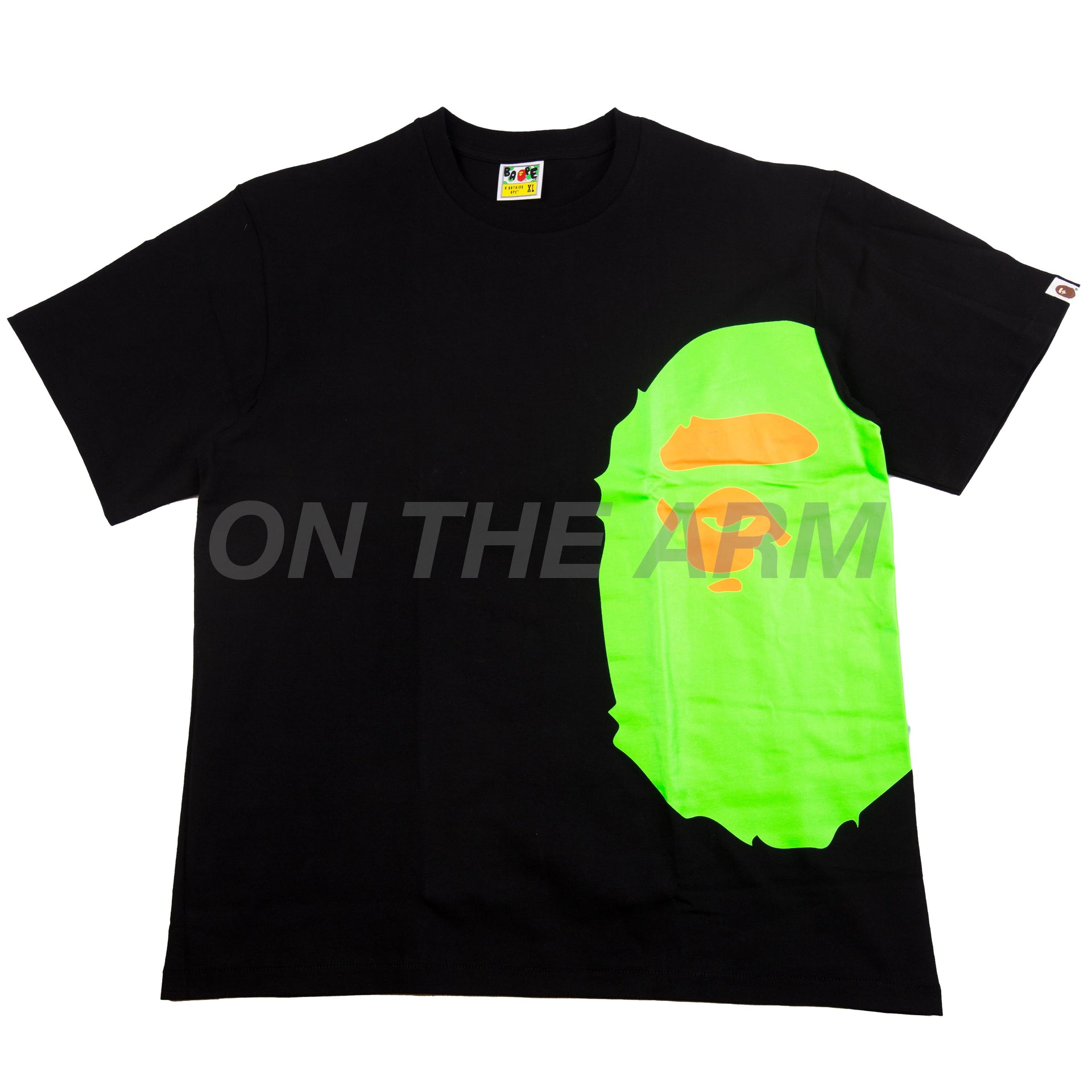 Bape Black Neon Side Ape Tee