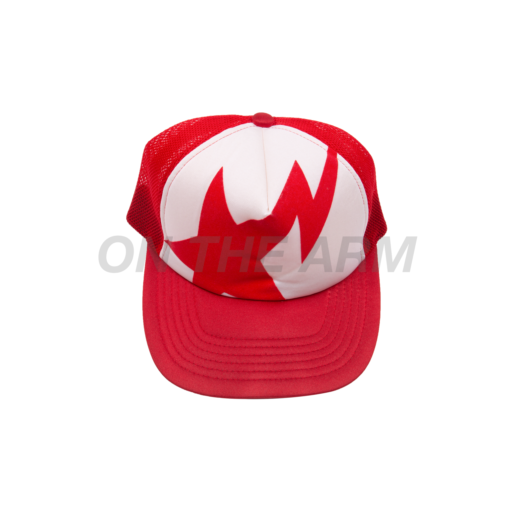 Bape Red Bapesta Trucker Hat
