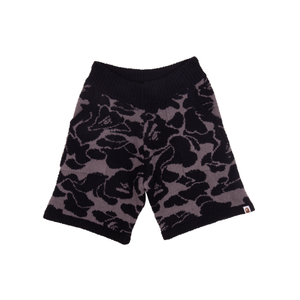 Bape Black ABC Camo Jacquard Knit Shorts