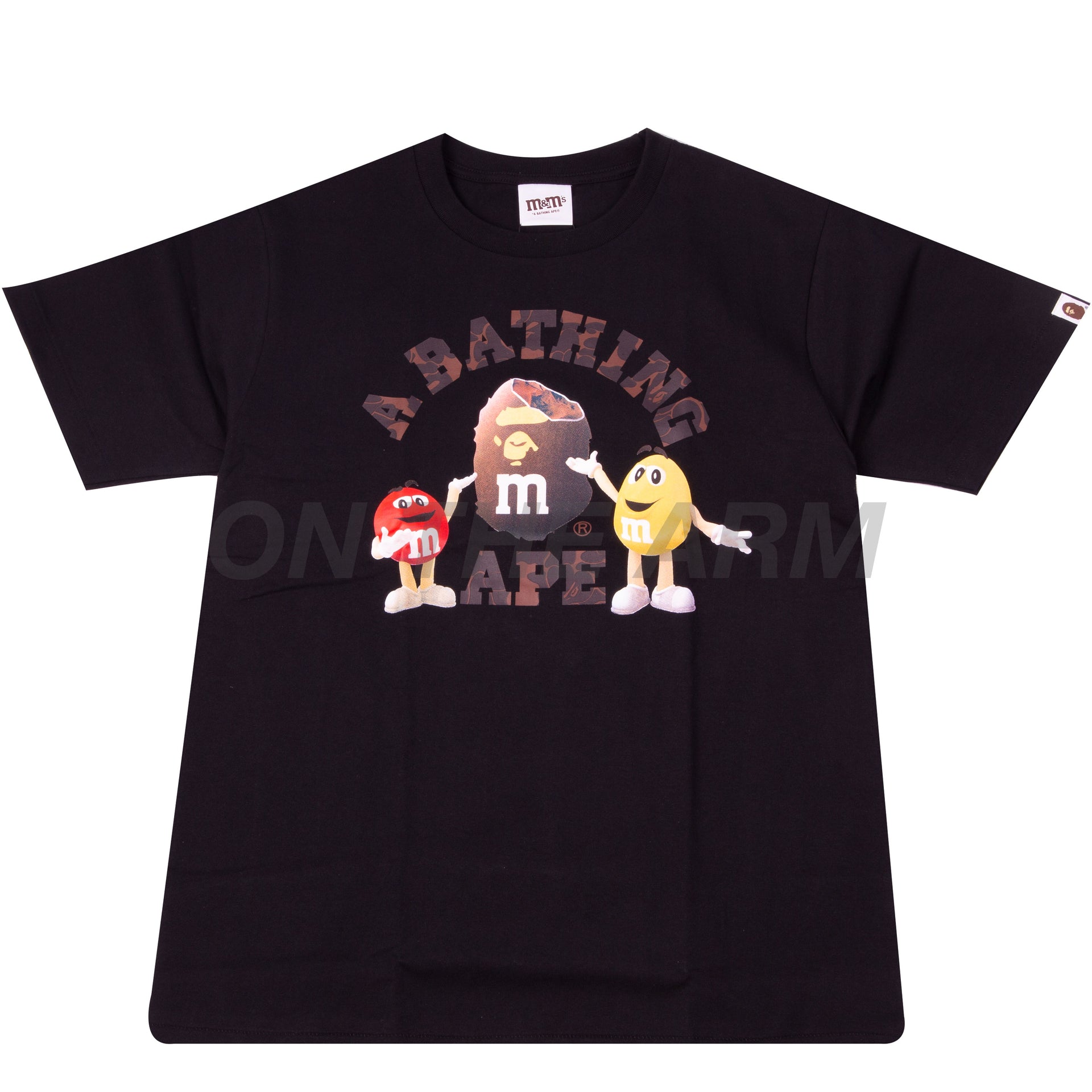Bape Black M&M College Tee