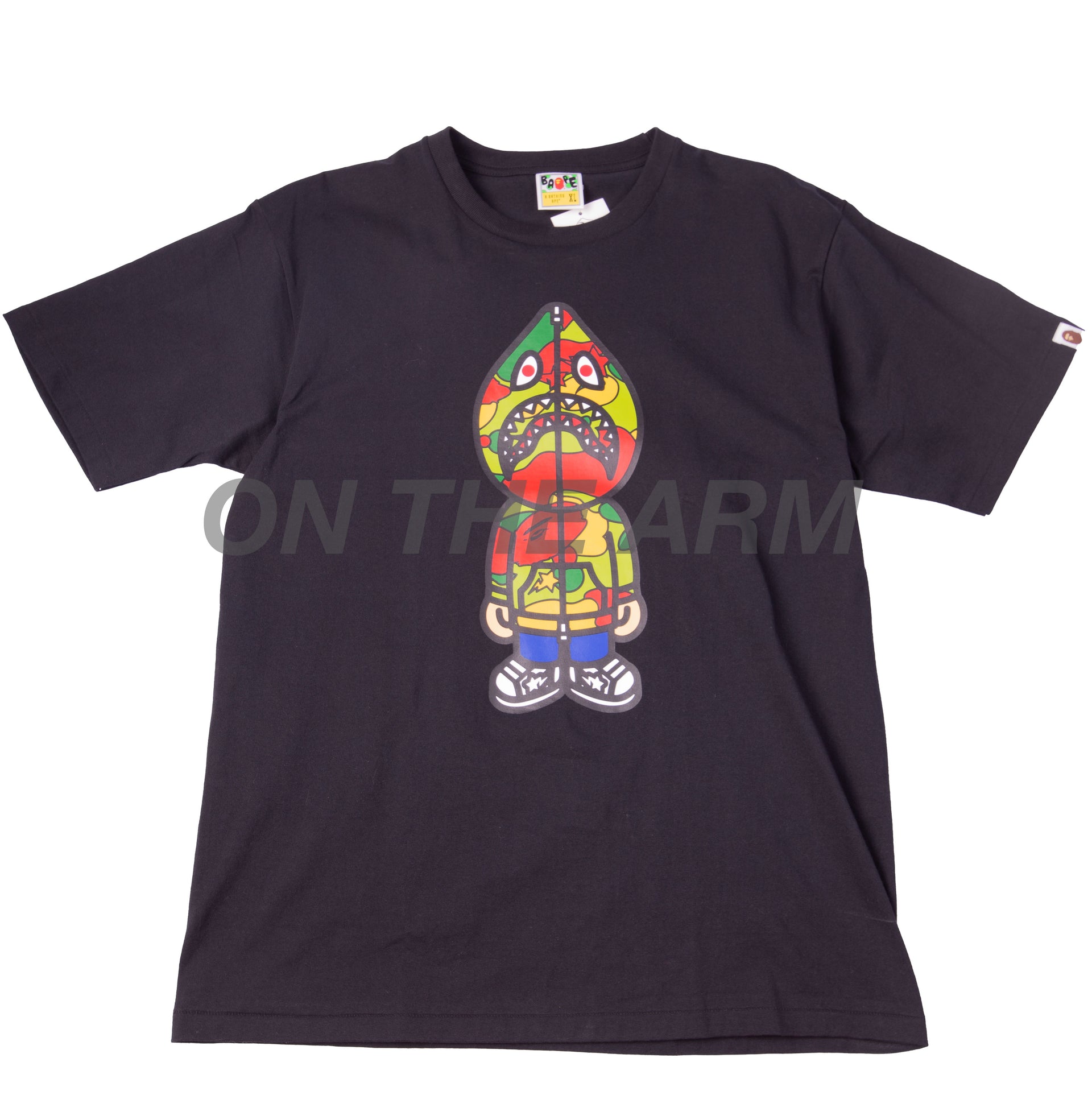 Bape Black/Multi Sta Camo Classic Milo Tee