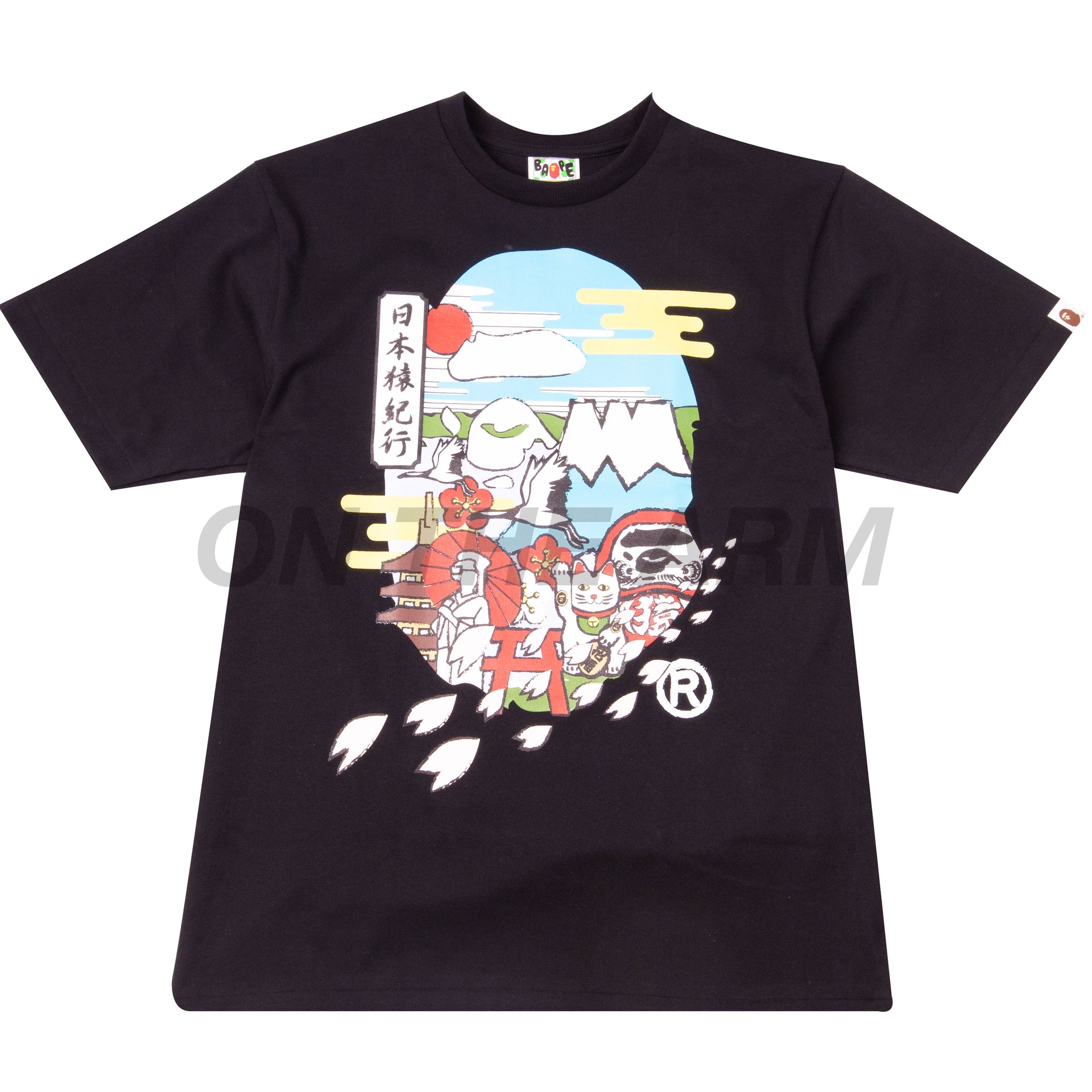 Bape Black Japan Culture Ape Head Tee