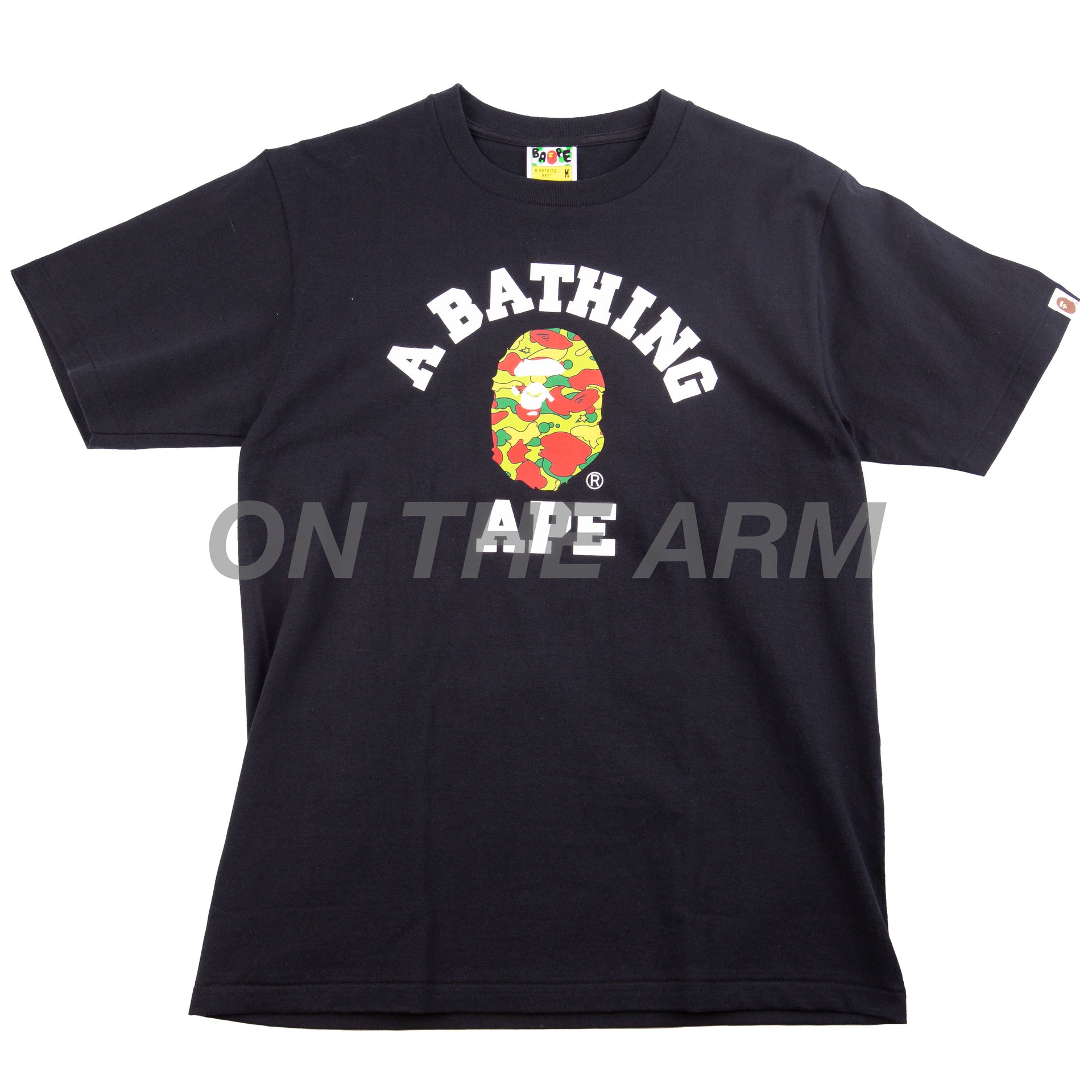 Bape Black/Multi Sta Camo College Tee
