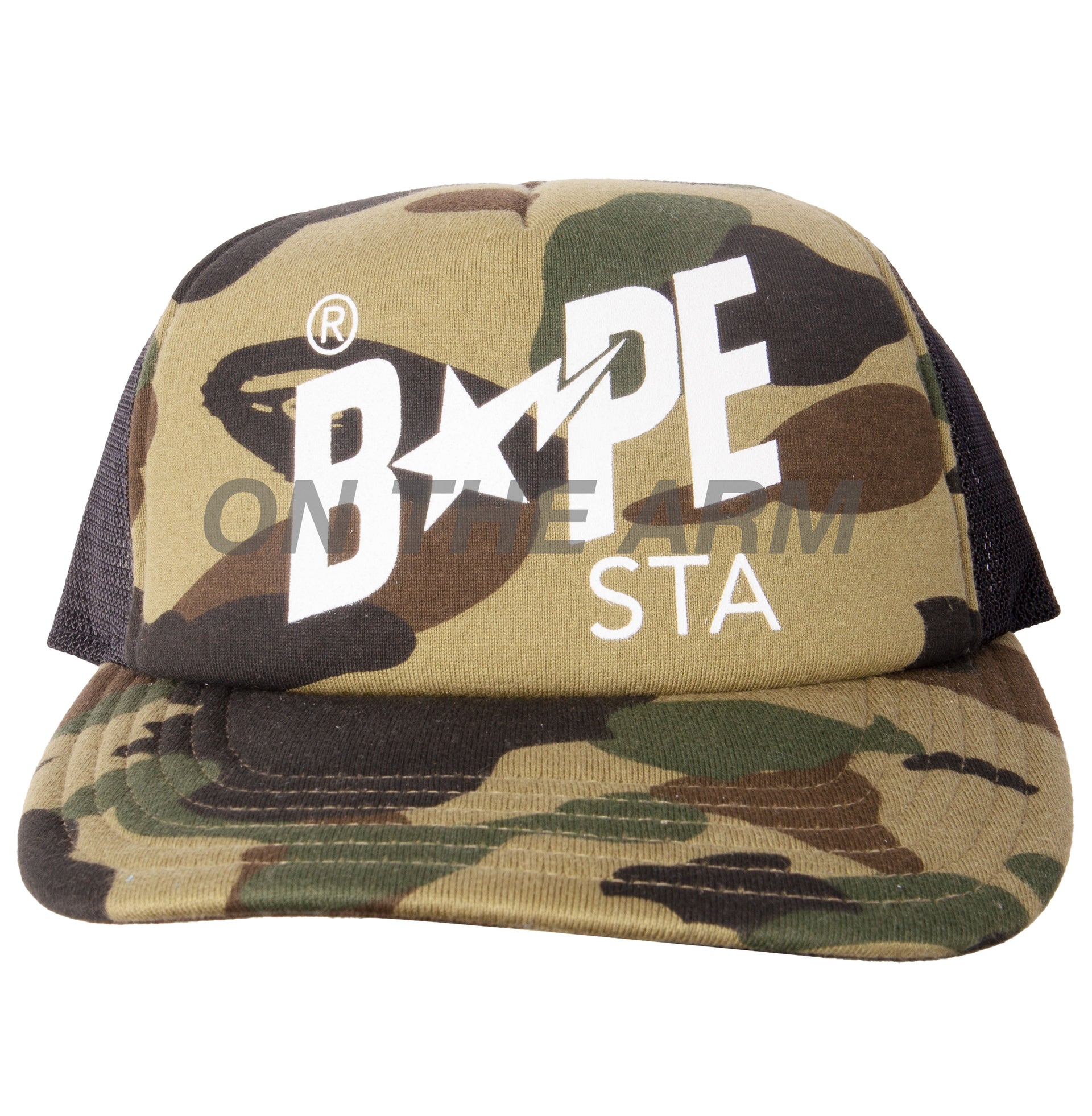 Bape Green First Camo Trucker Hat