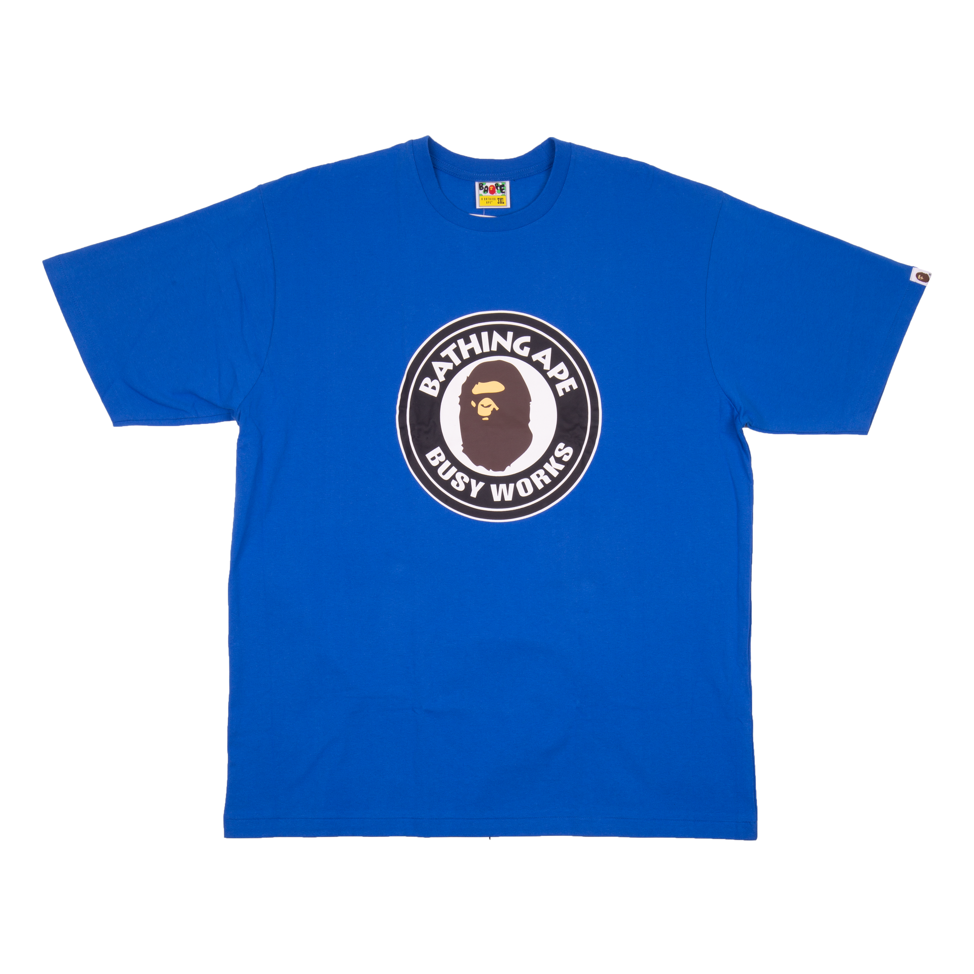 BAPE Blue Busy Works Tee