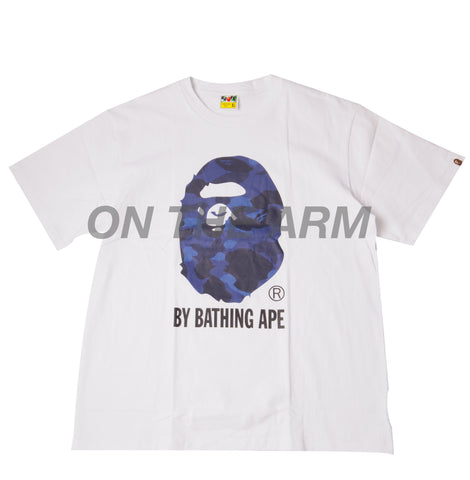 Bape White/Navy Color Camo By Bathing Ape Tee