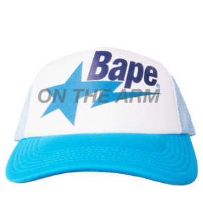 Bape Blue Sta Trucker Hat