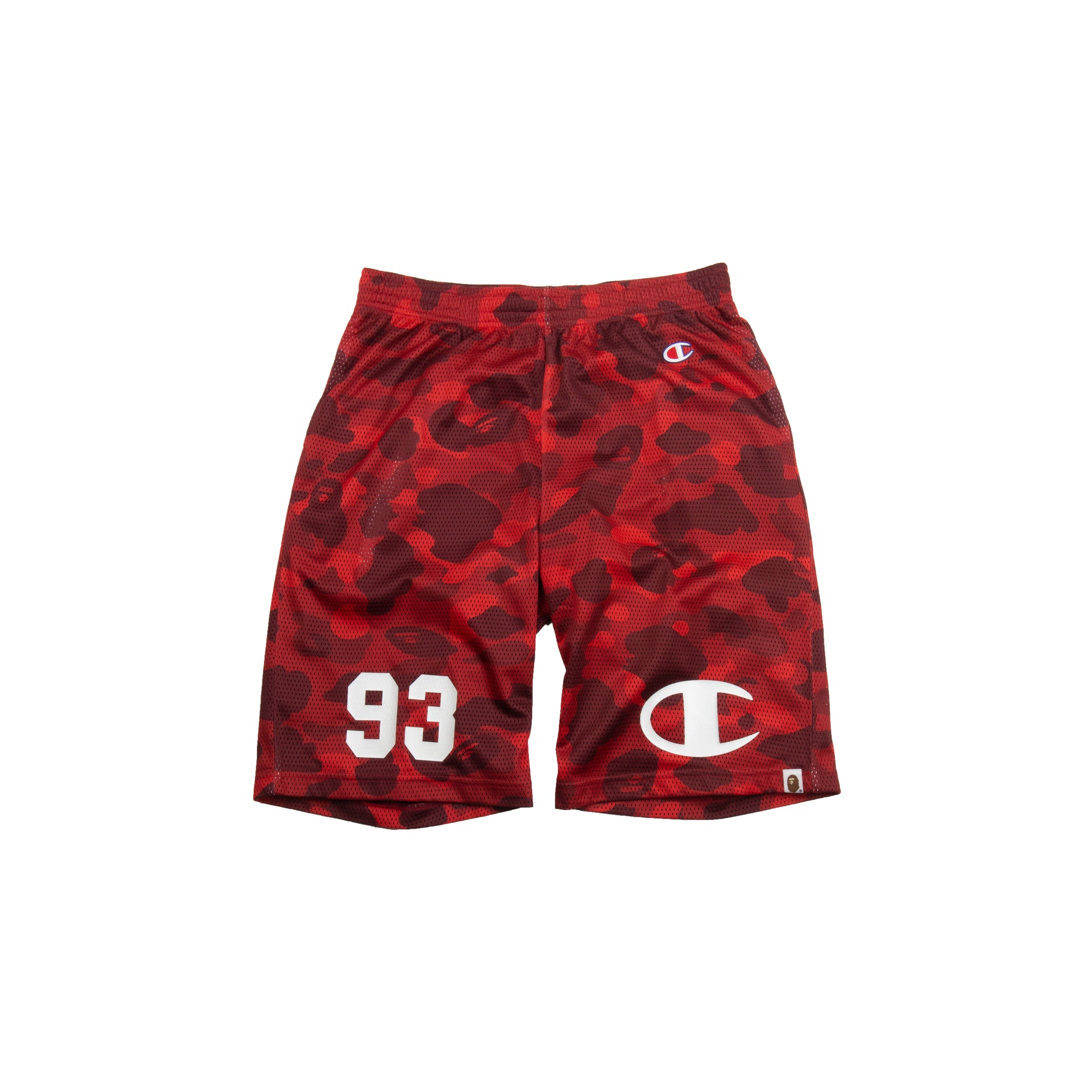 Bape Red Camo Champion Shorts