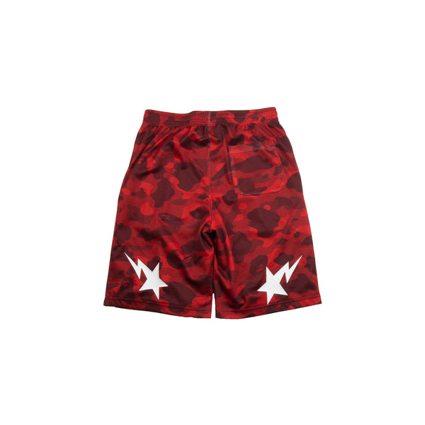 Bape Red Camo Champion Shorts