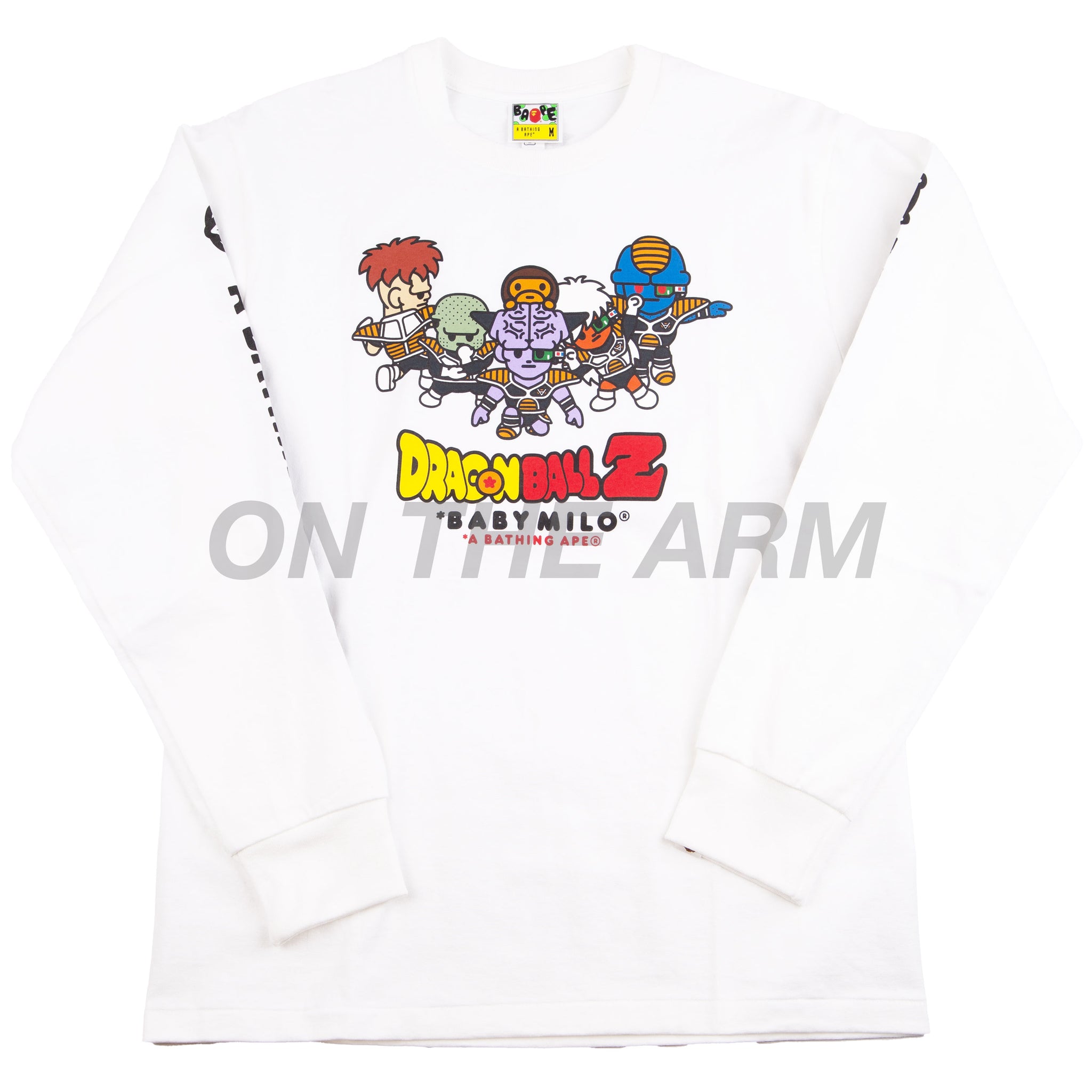 Bape White Dragon Ball Z Ginyu Force Baby Milo L/S