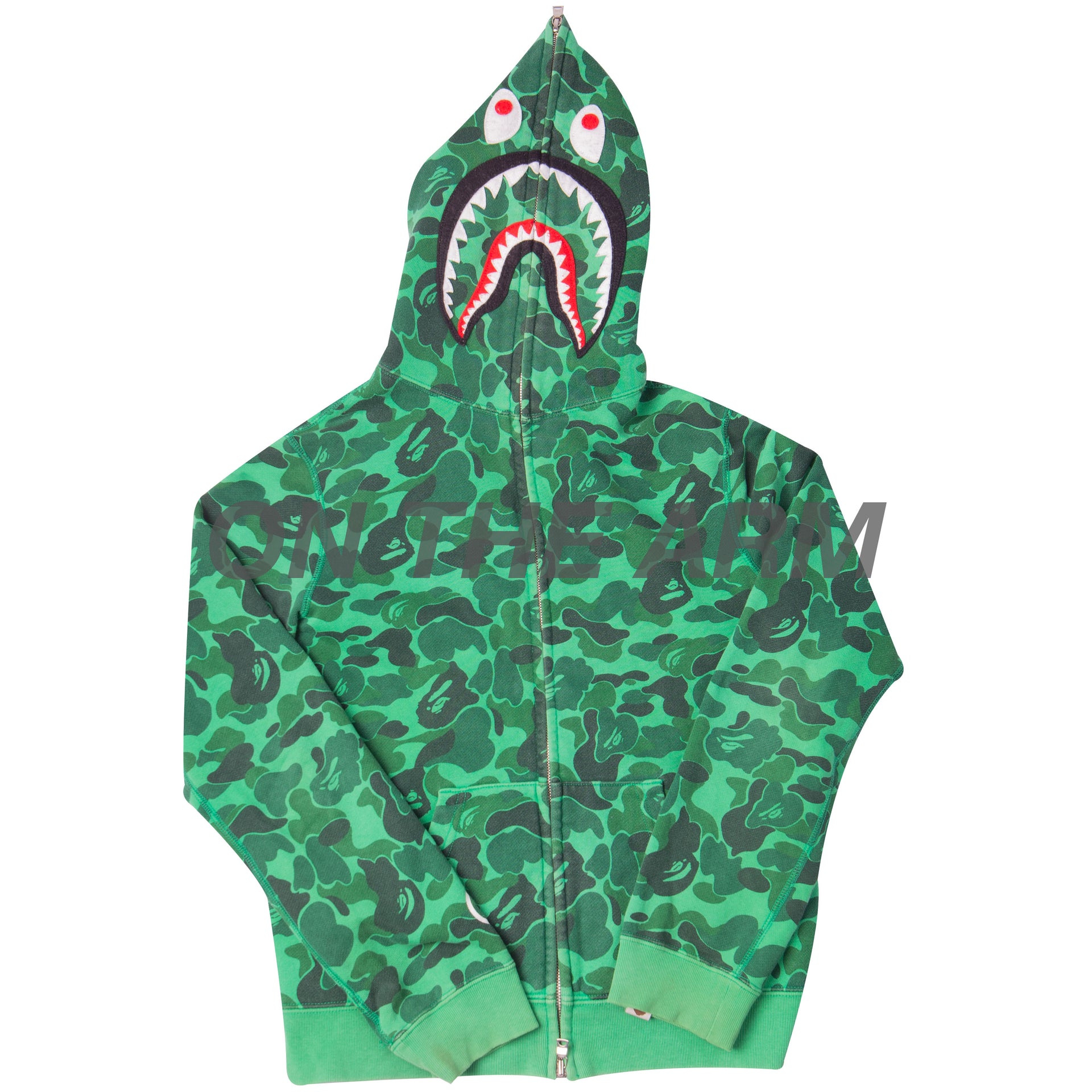 Bape Shibuya Camo Shark Full Zip USED