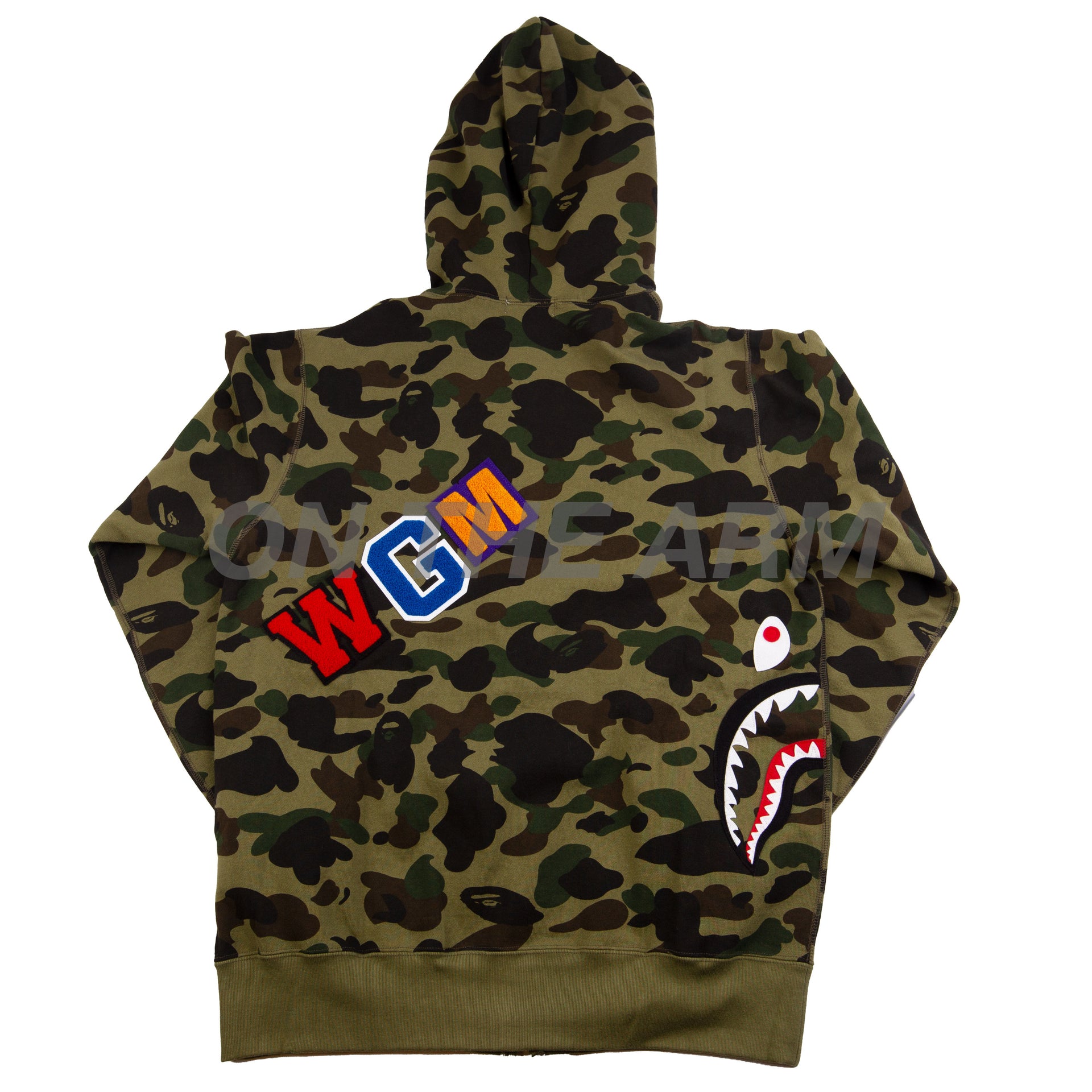 Bape Green First Camo Multi Shark Full Zip