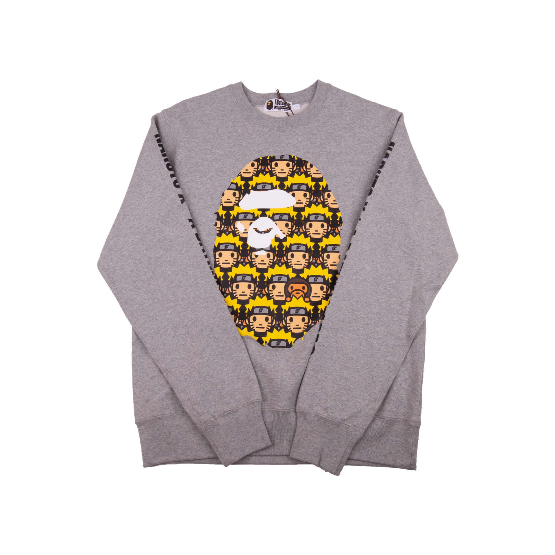 Bape Grey Naruto Ape Head Crew