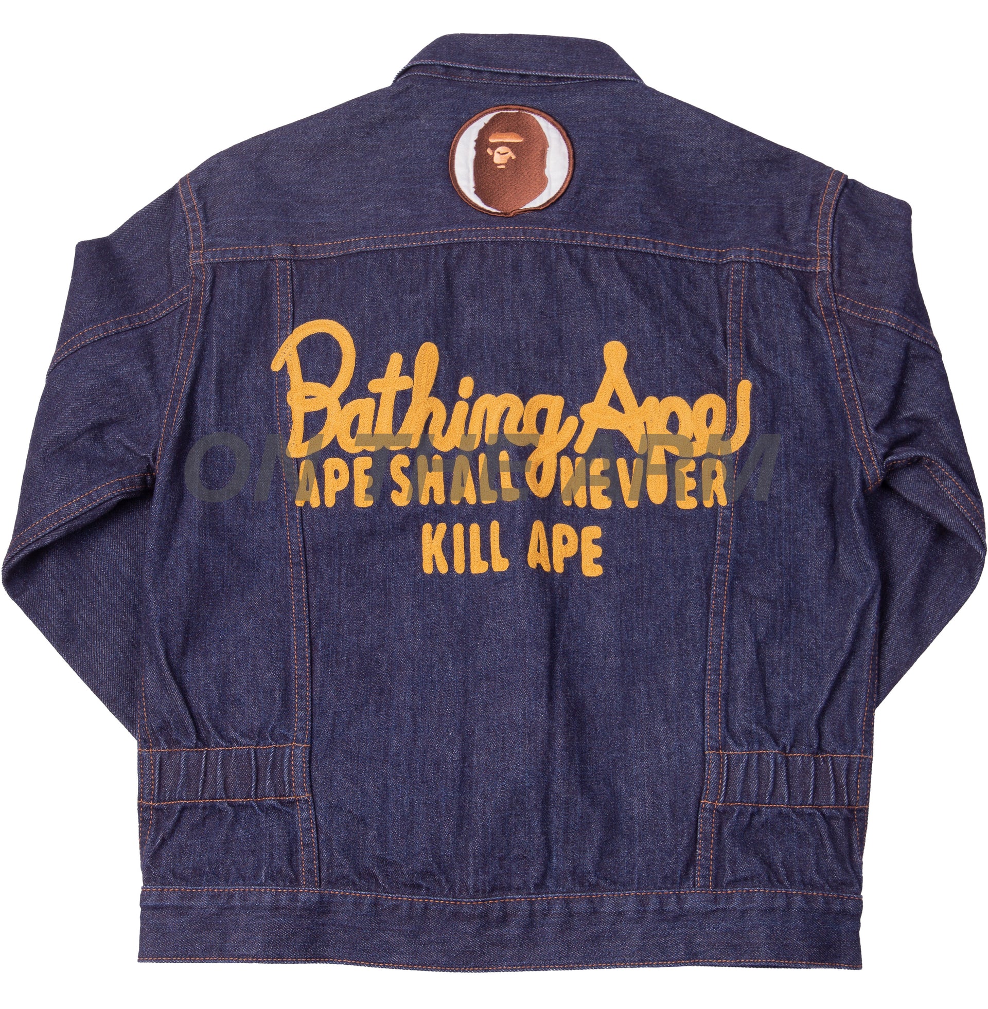 Bape Indigo Champion Denim Jacket