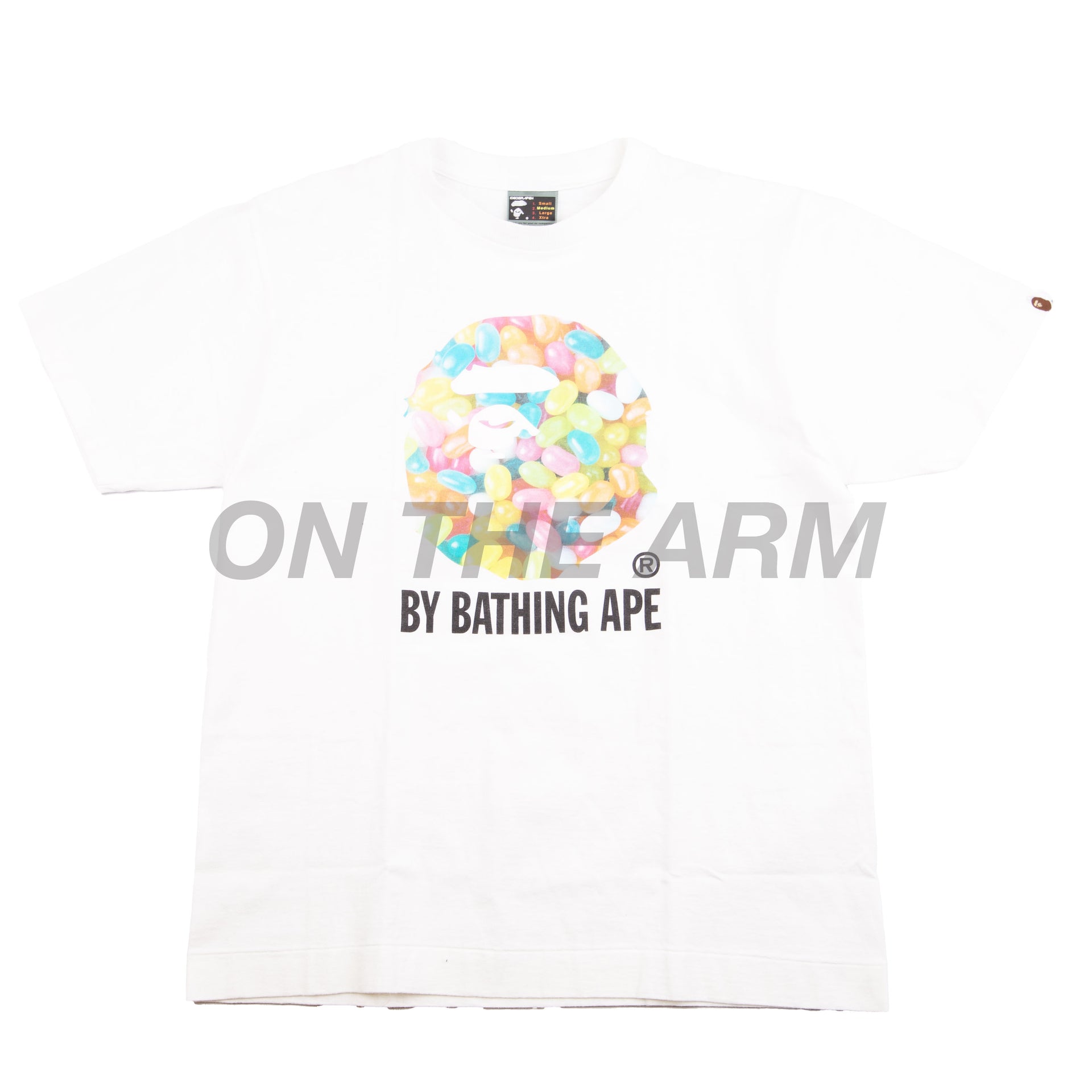 Bape White Jellybeans By Bathing Ape Tee PRE-OWNED
