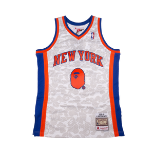 Bape White NBA Knicks Swingman Jersey