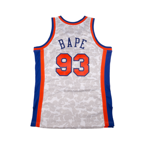 Bape White NBA Knicks Swingman Jersey