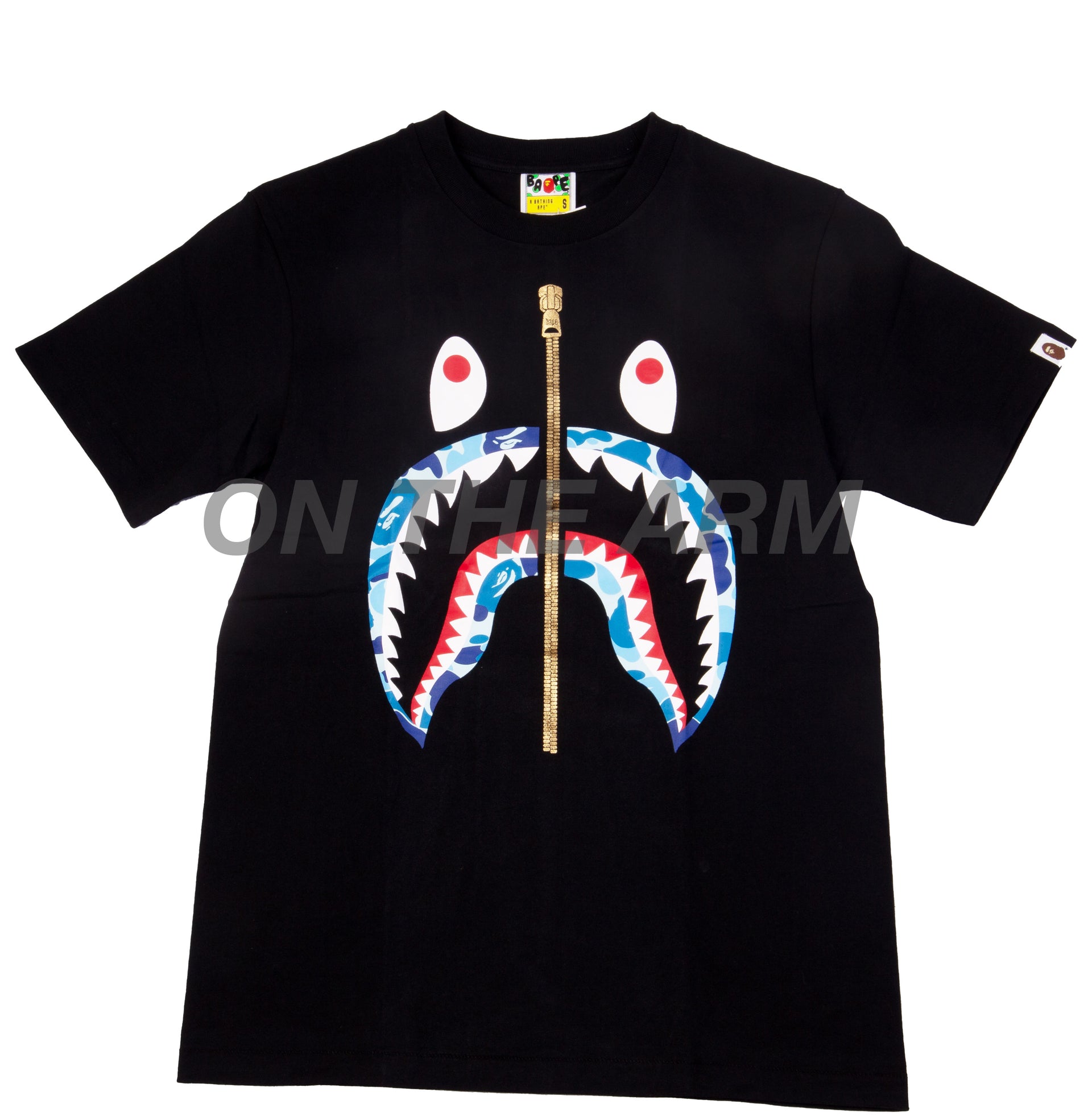 Bape Black/Blue ABC Camo Shark Tee