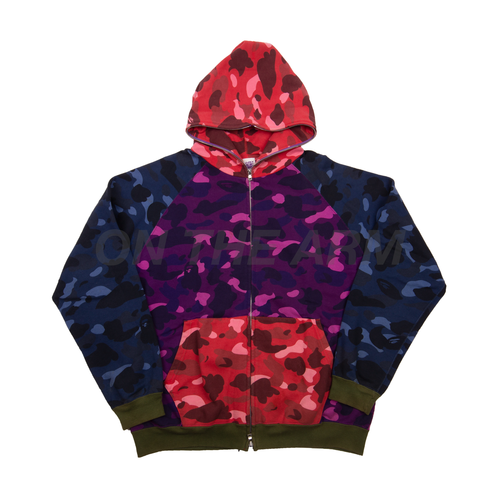 Bape Multi-Color Camo Zip