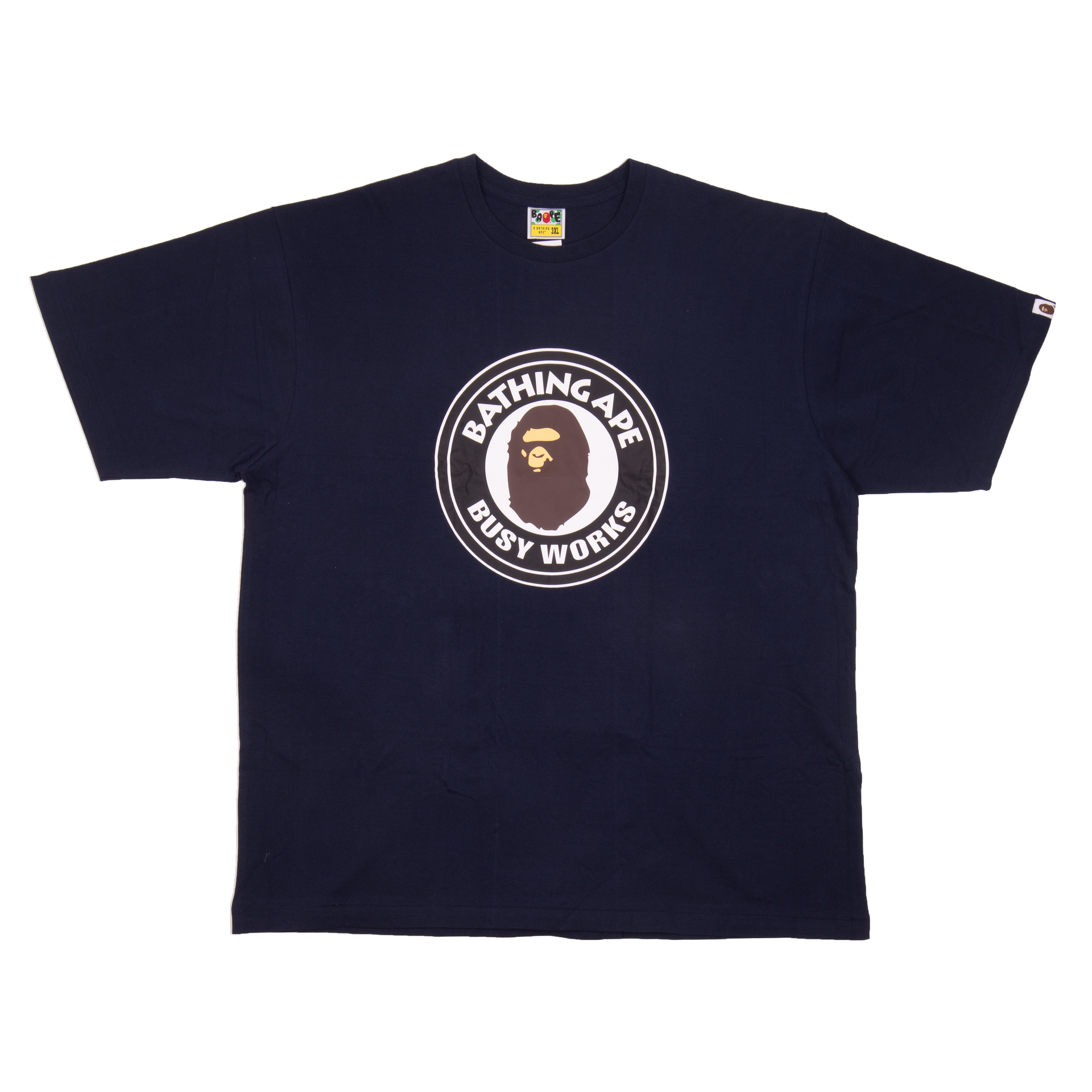 BAPE Navy Busy Works Tee